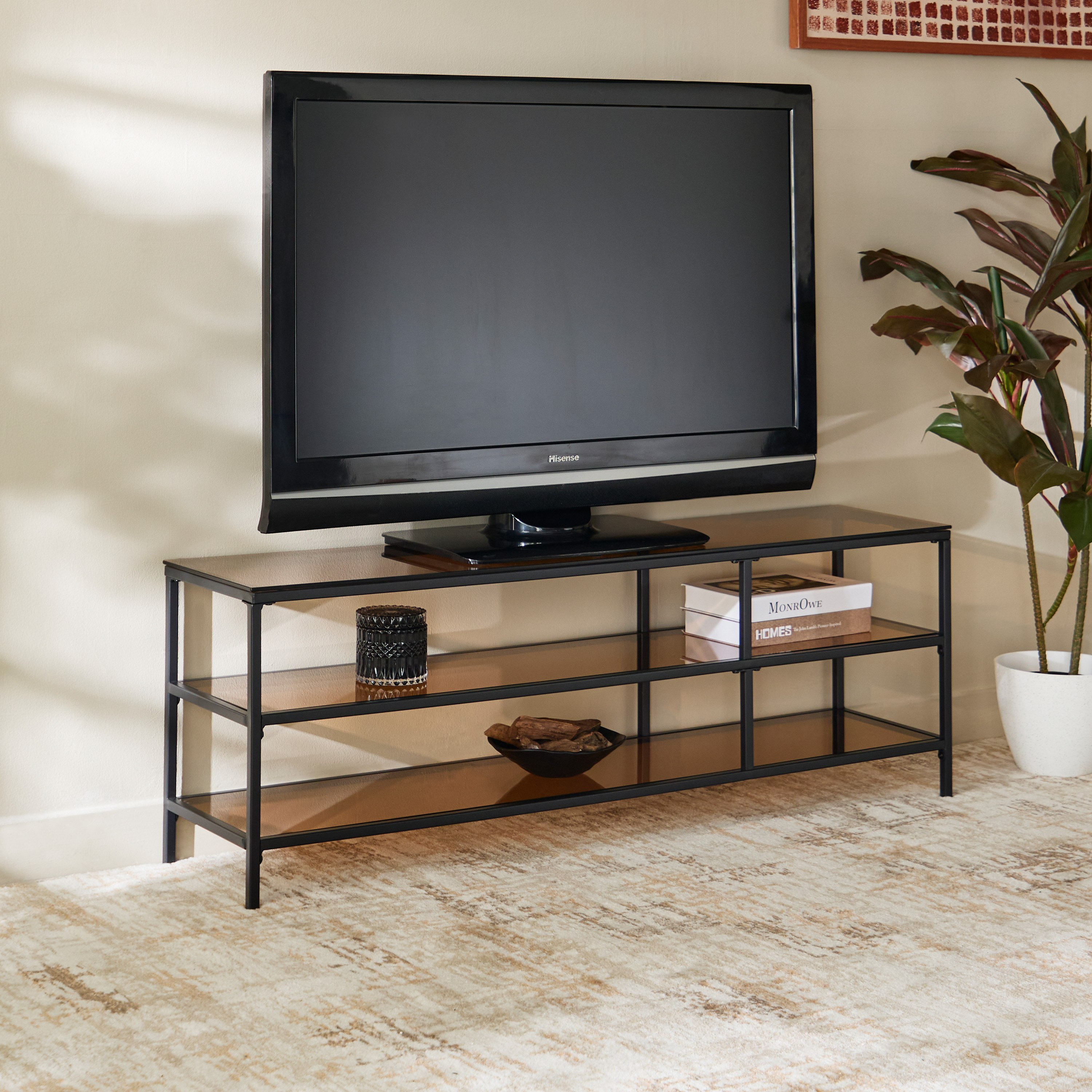 وحدة تلفزيون حتى 55 بوصة 1.3 متر بسطح زجاج من أرك-hbxlivingroom-mediaunitsandstorage-wallunits-image-1