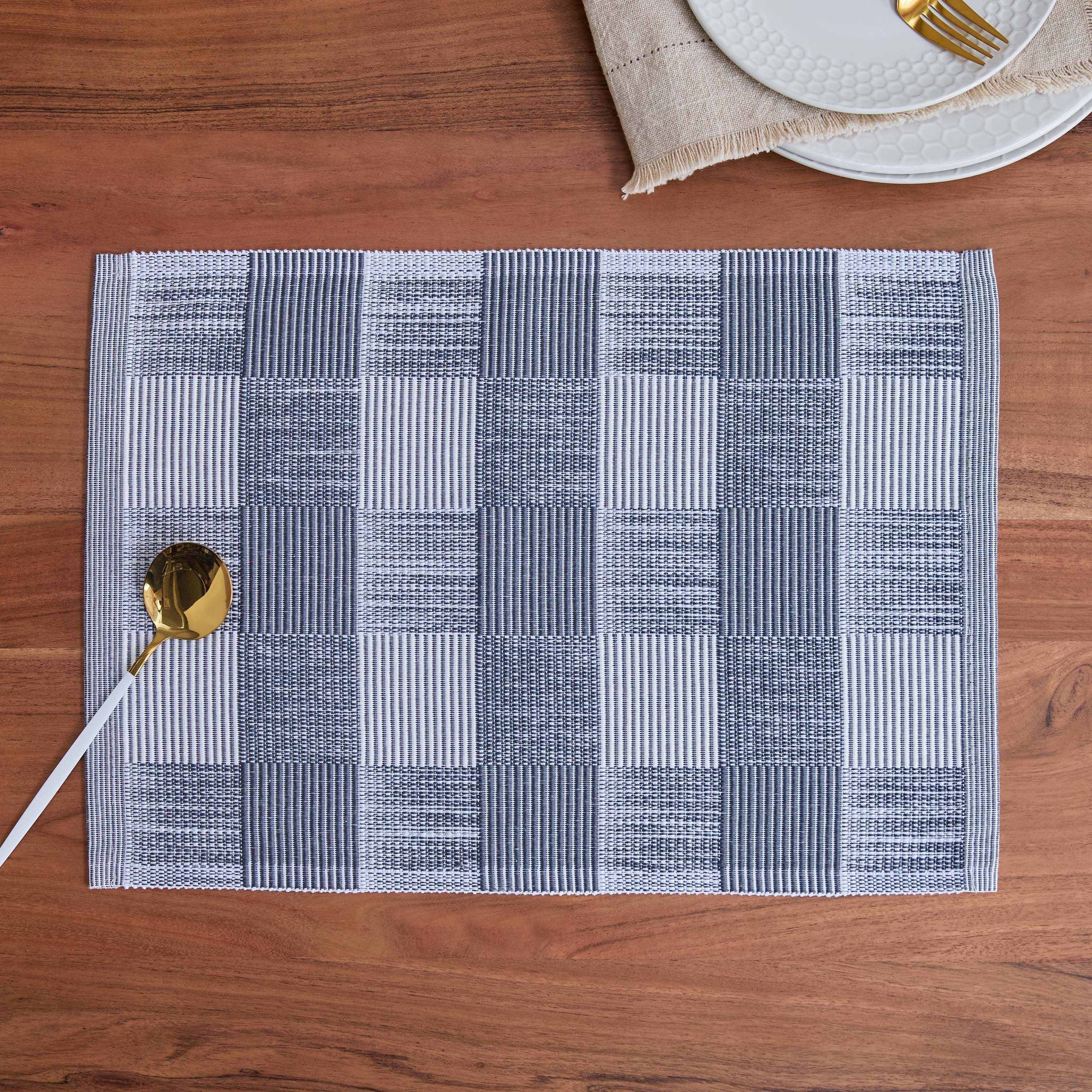 Chequre Placemat - 33x45 cm-hbxdecorandfurnishings-homefurnishings-tablelinens-image-1