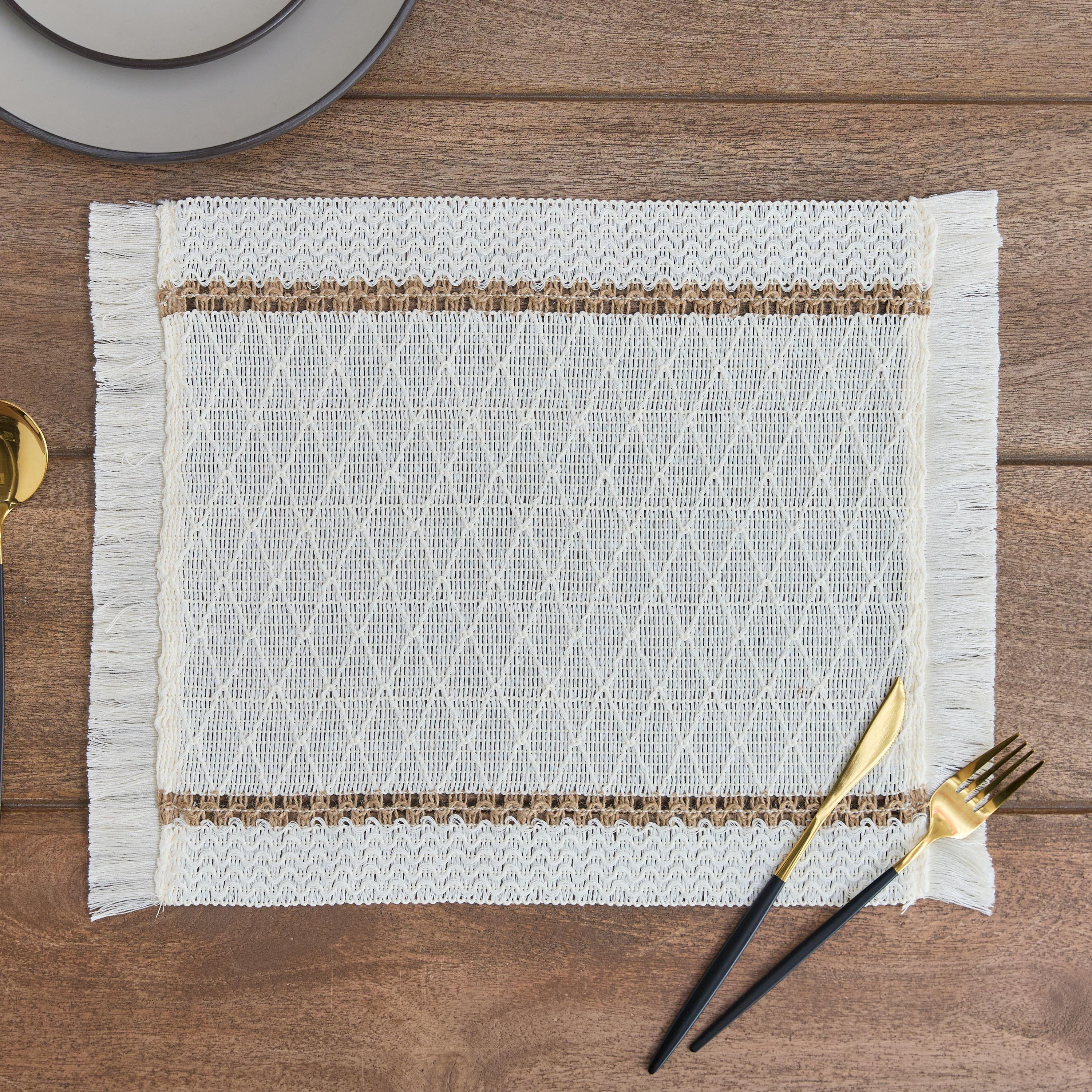 لبادة صحون منسوجة من فيربي - 33×45 سم-hbxdecorandfurnishings-homefurnishings-tablelinens-image-1