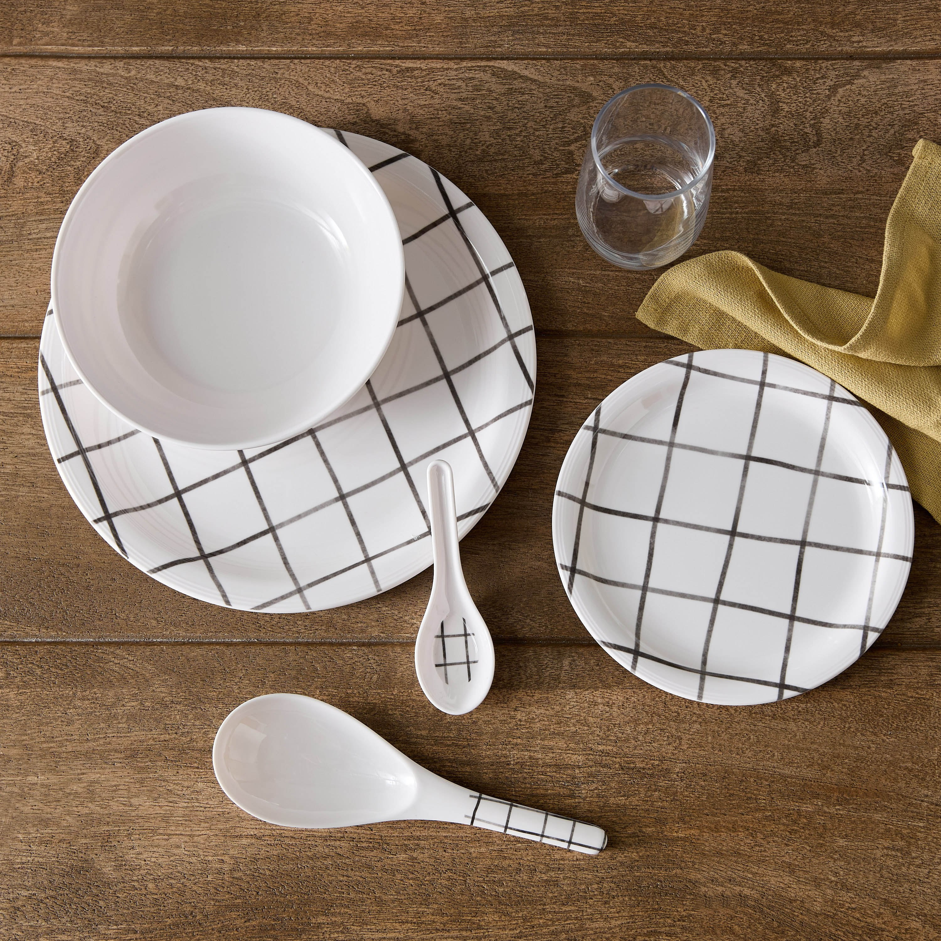 صحن عشاء مربعات - 27 سم-hbxdecorandfurnishings-tabletop-crockery-image-4