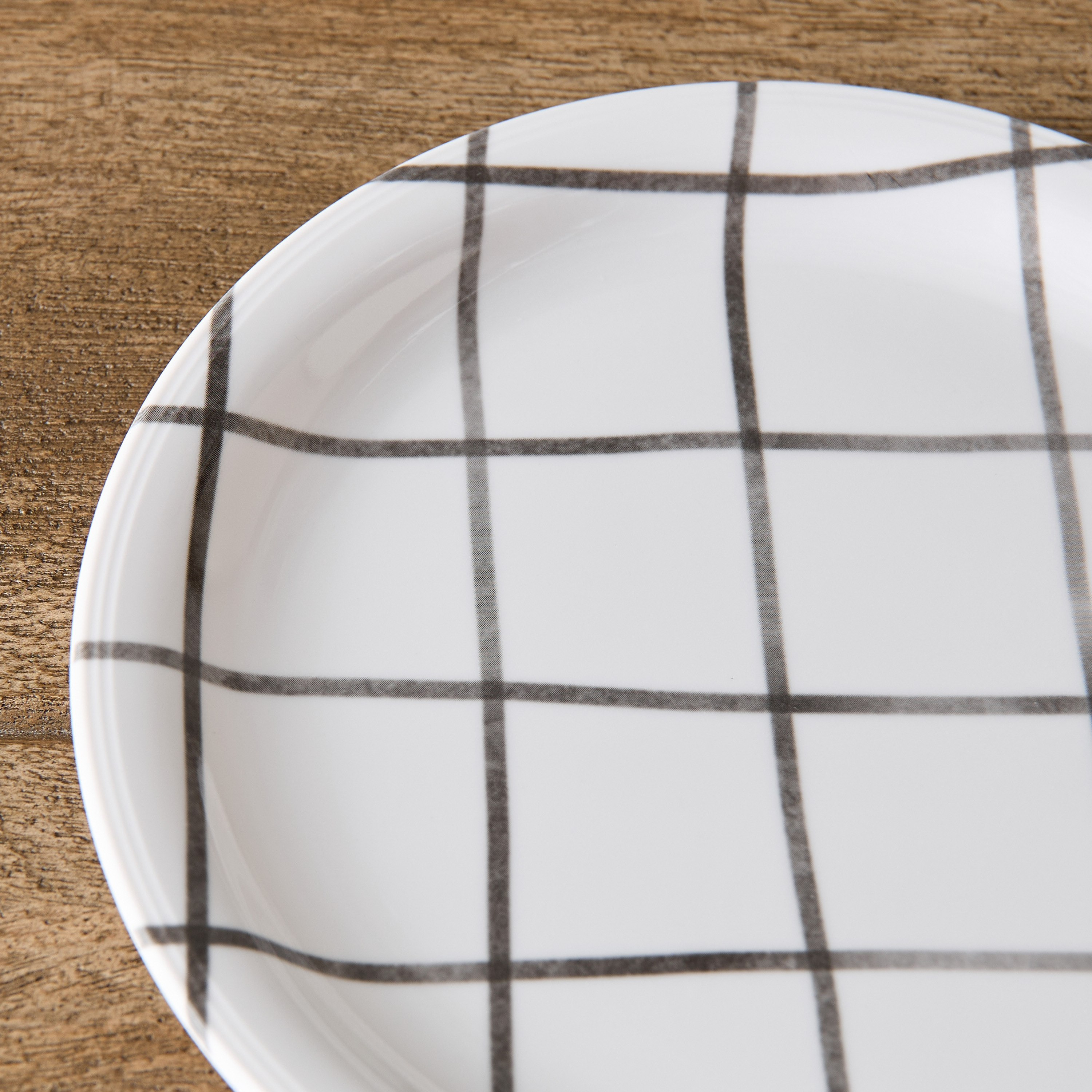 Checkered Side Plate - 19 cm-hbxdecorandfurnishings-tabletop-crockery-image-3