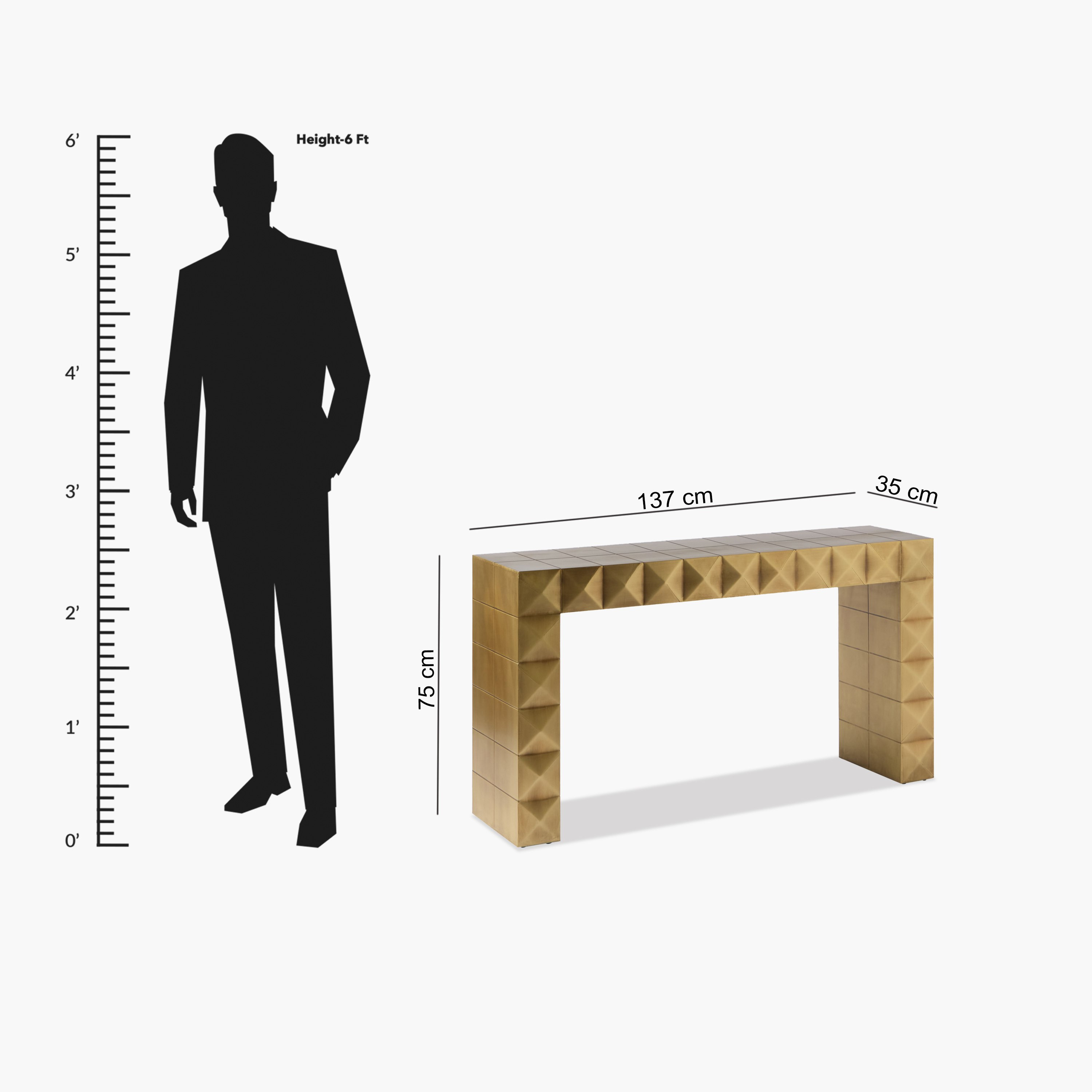 طاولة كونسول بطلاء نحاس - بريزما من فيندرا-hbxfurniture-tablesandstands-consoletables-image-9