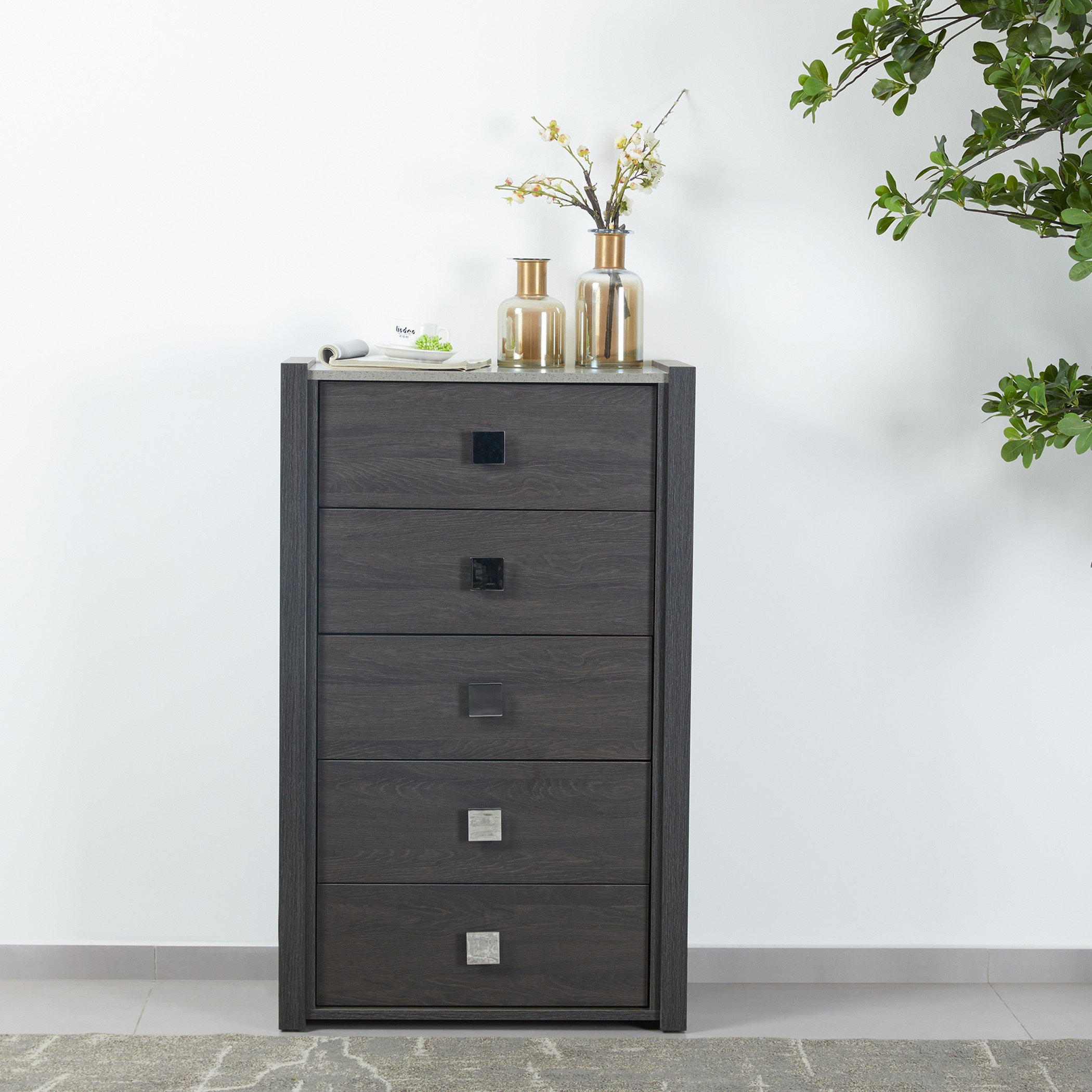 وحدة 5 أدراج من كامبريدج-hbxfurniture-dressersandchests-chestofdrawers-image-1