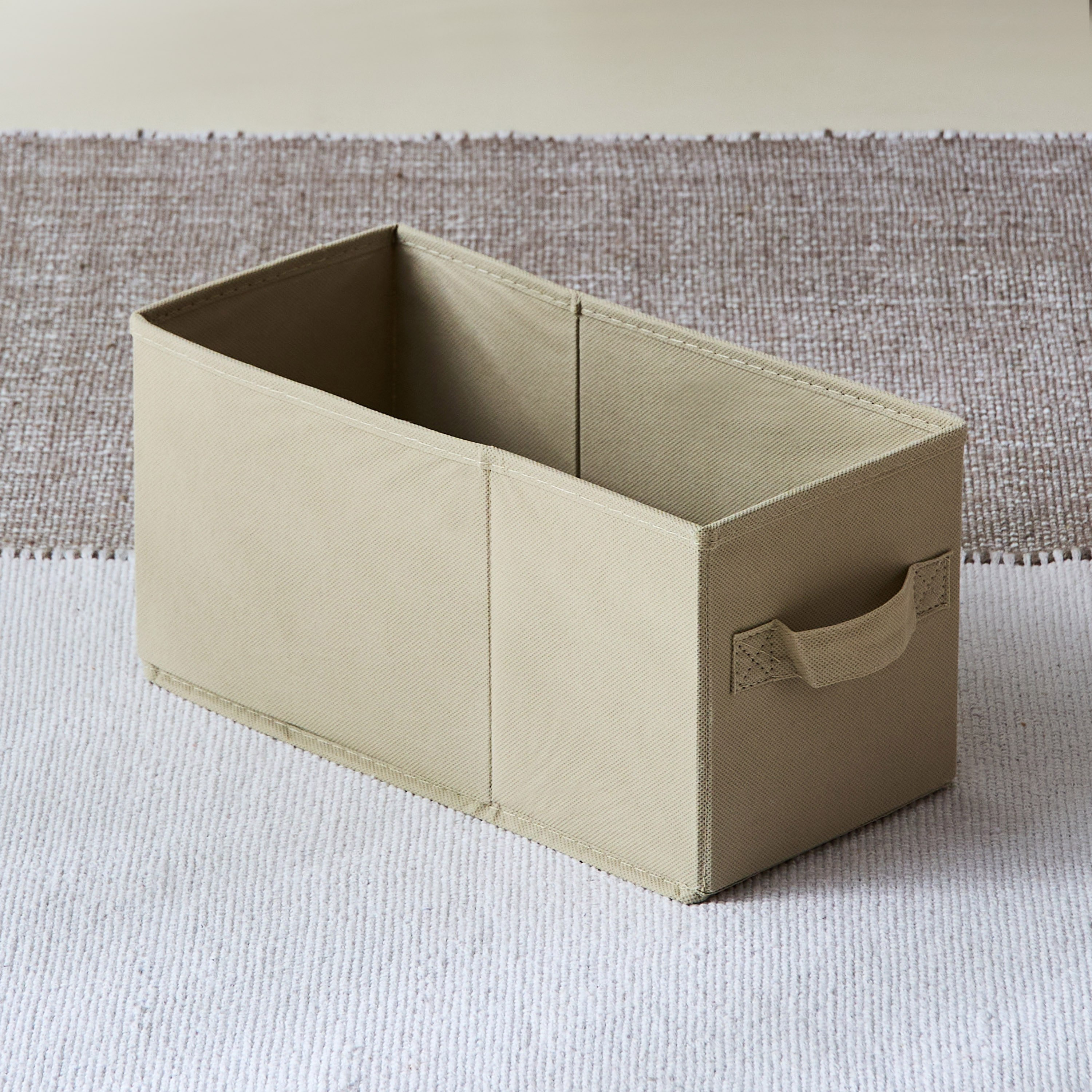 Olive Cube Fabric Box - 15.5x33x16.5 cm-hbxbedroom-bedroomaccessories-bedroomstorage-image-1