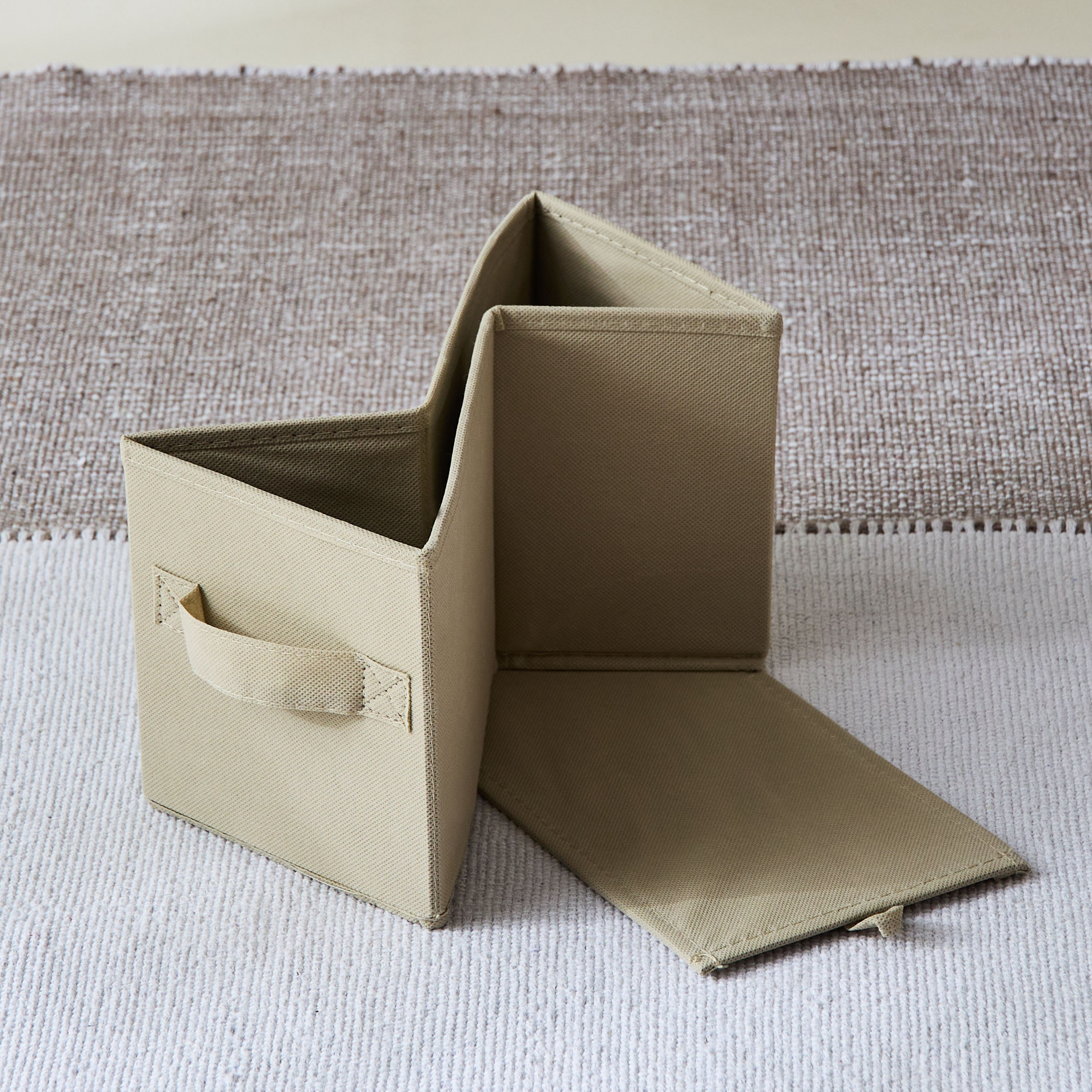 Olive Cube Fabric Box - 15.5x33x16.5 cm-hbxbedroom-bedroomaccessories-bedroomstorage-image-6