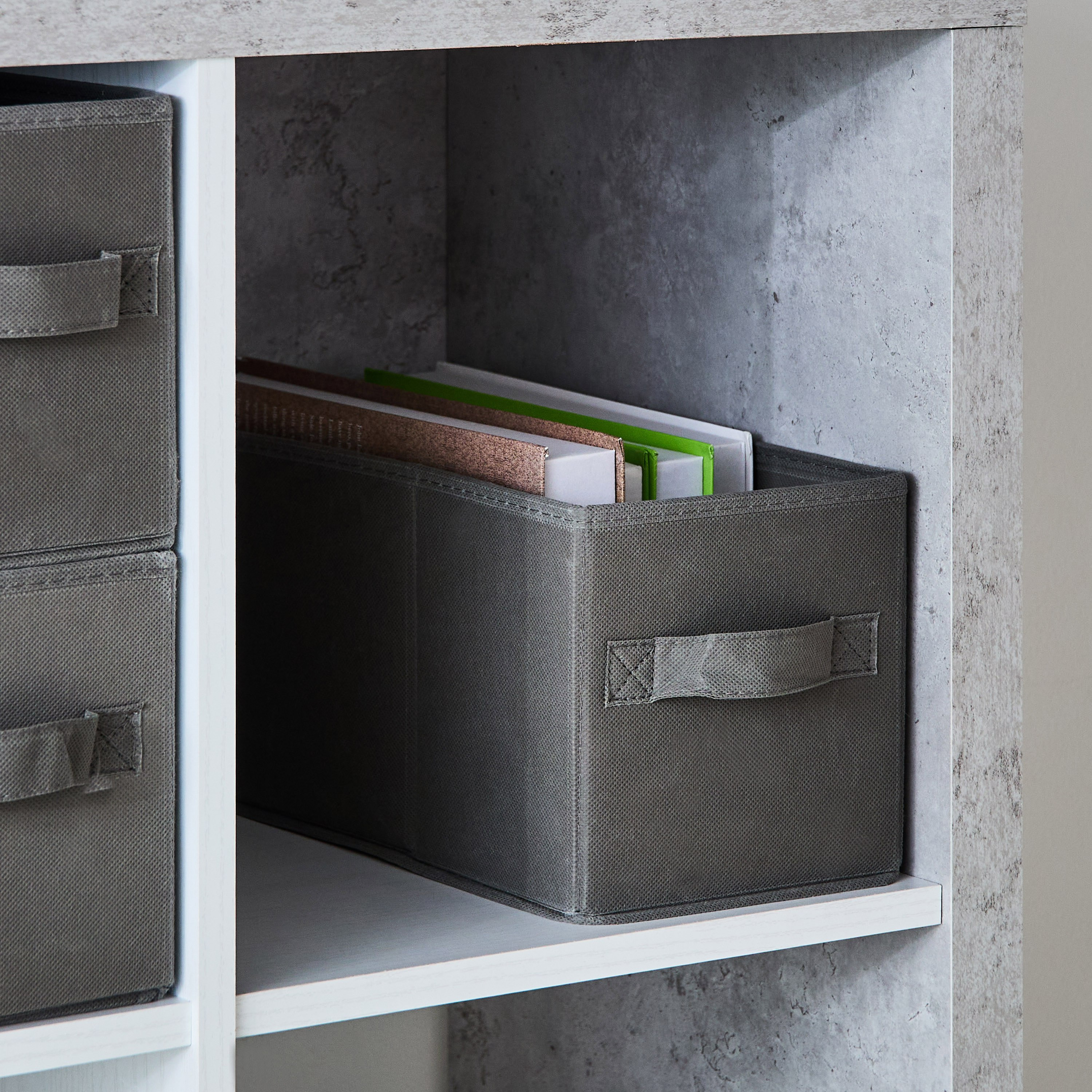 صندوق قماش على شكل مكعب من أوليف - 15.5x33x16.5 سم-hbxbedroom-bedroomaccessories-bedroomstorage-image-2
