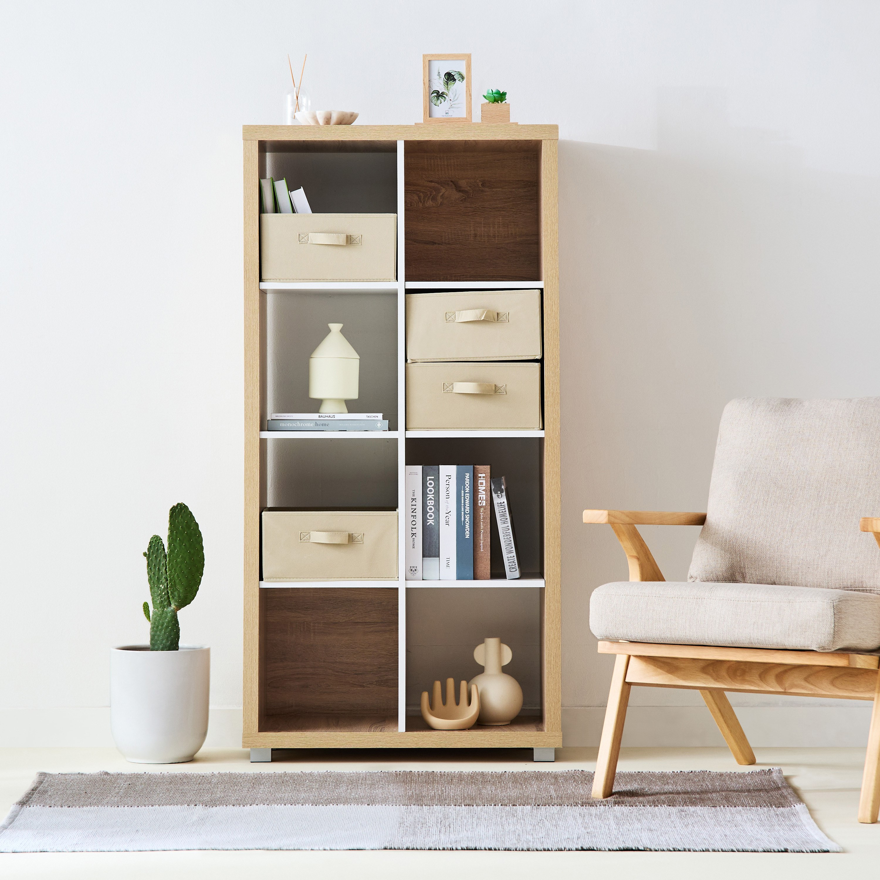 صندوق قماش على شكل مكعب من أوليف - 32x33x16.5 سم-hbxbedroom-bedroomaccessories-bedroomstorage-image-6