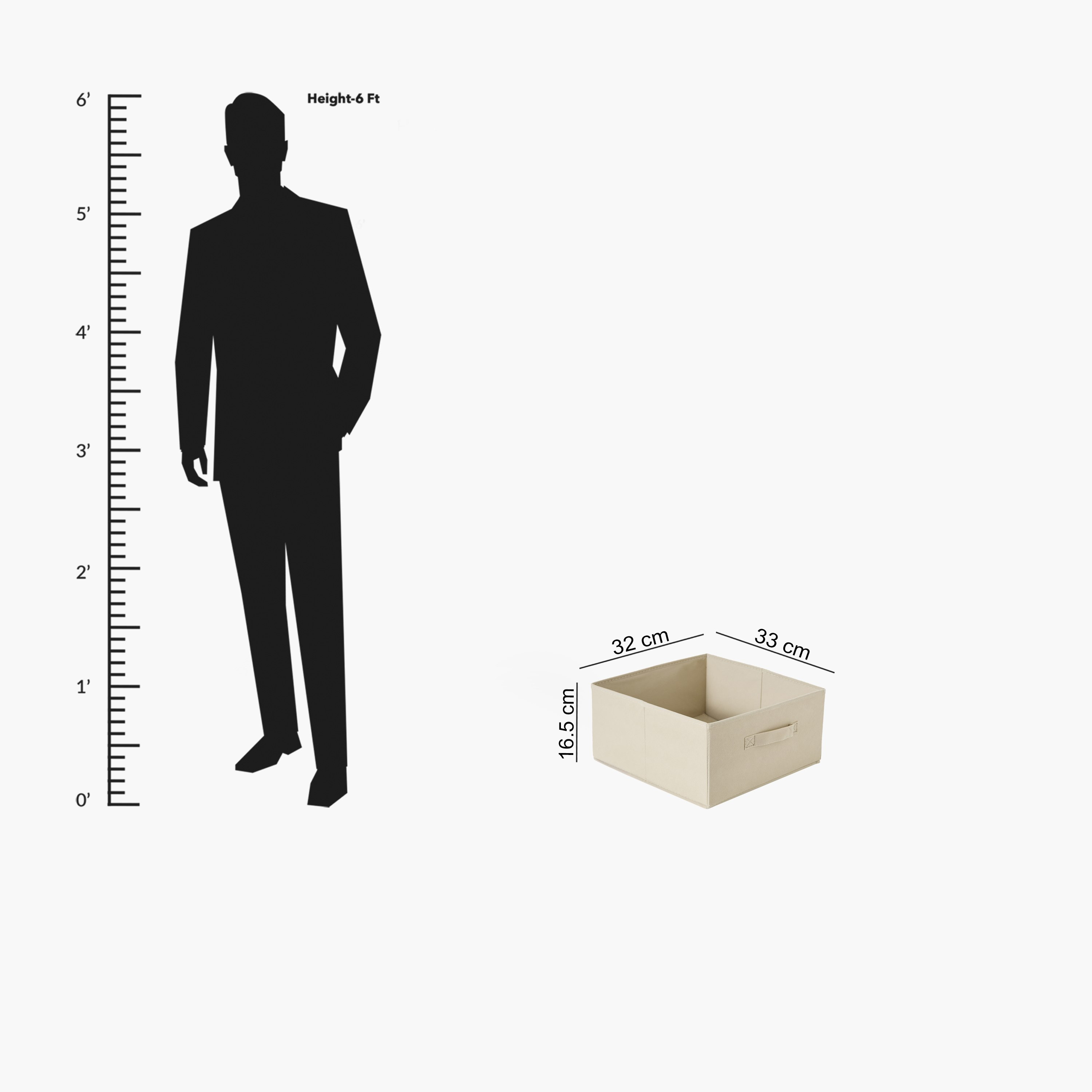 صندوق قماش على شكل مكعب من أوليف - 32x33x16.5 سم-hbxbedroom-bedroomaccessories-bedroomstorage-image-9