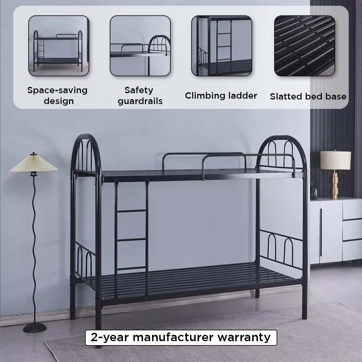 سرير فردي طابقين - ساندلر من موڤو - 90x190 سم-hbxkidsandyouth-bedsandbedsets-bunkbeds-single-image-9