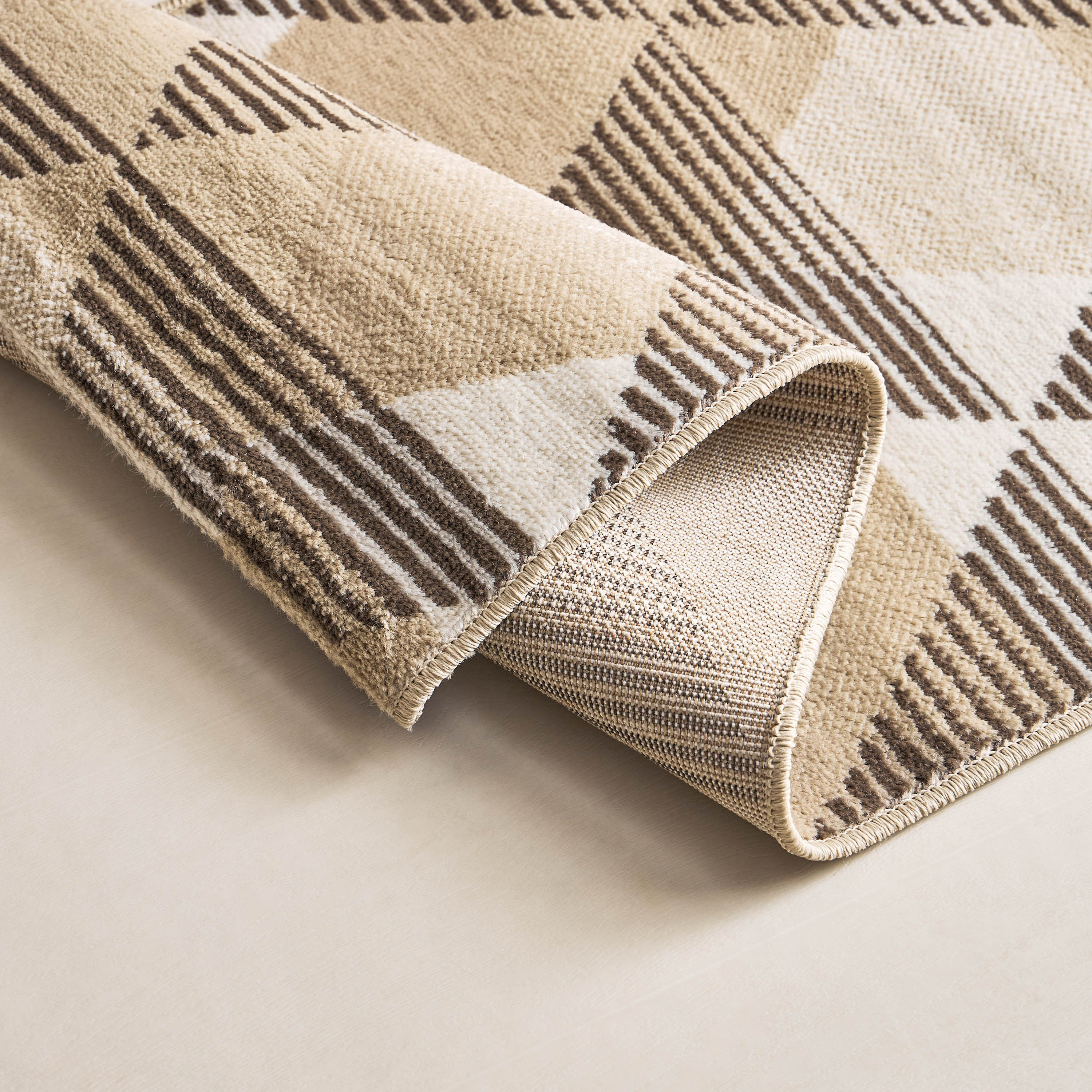 سجادة بولي بروبيلين مقاومة للبقع تريو من مشاعل - 60x150 سم-hbxdecorandfurnishings-floorcoverings-rugs-image-4
