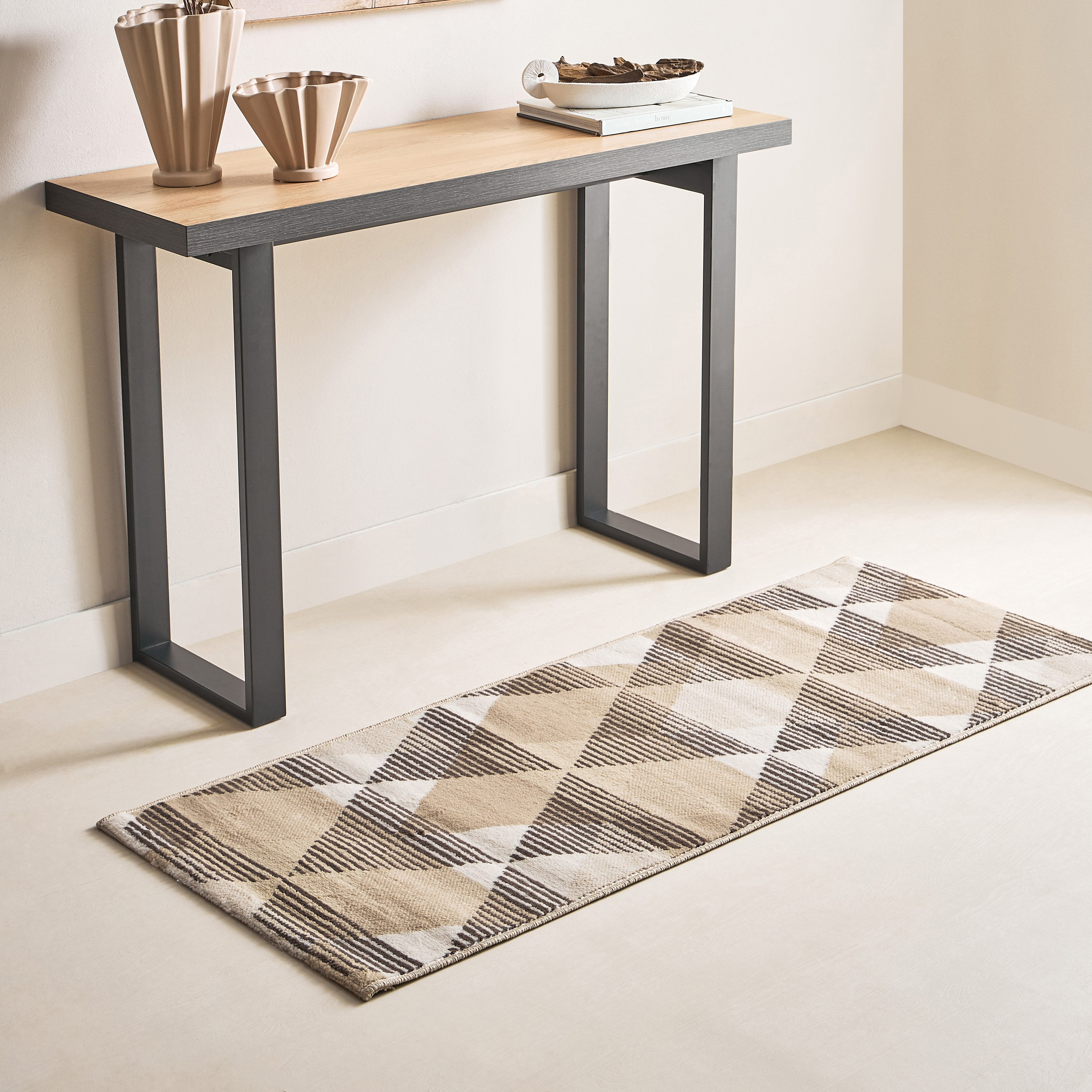 سجادة بولي بروبيلين مقاومة للبقع تريو من مشاعل - 60x150 سم-hbxdecorandfurnishings-floorcoverings-rugs-image-5
