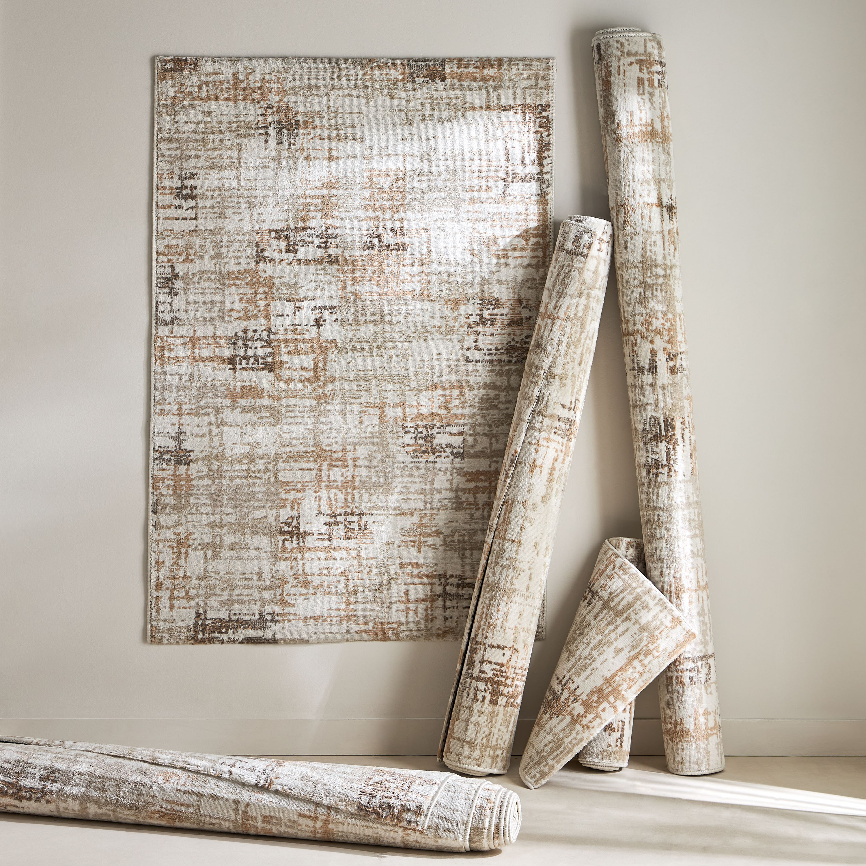 سجادة بولي بروبيلين مقاومة للبقع بتصميم بالٍ من مشاعل - 240x360 سم-hbxdecorandfurnishings-floorcoverings-rugs-image-6