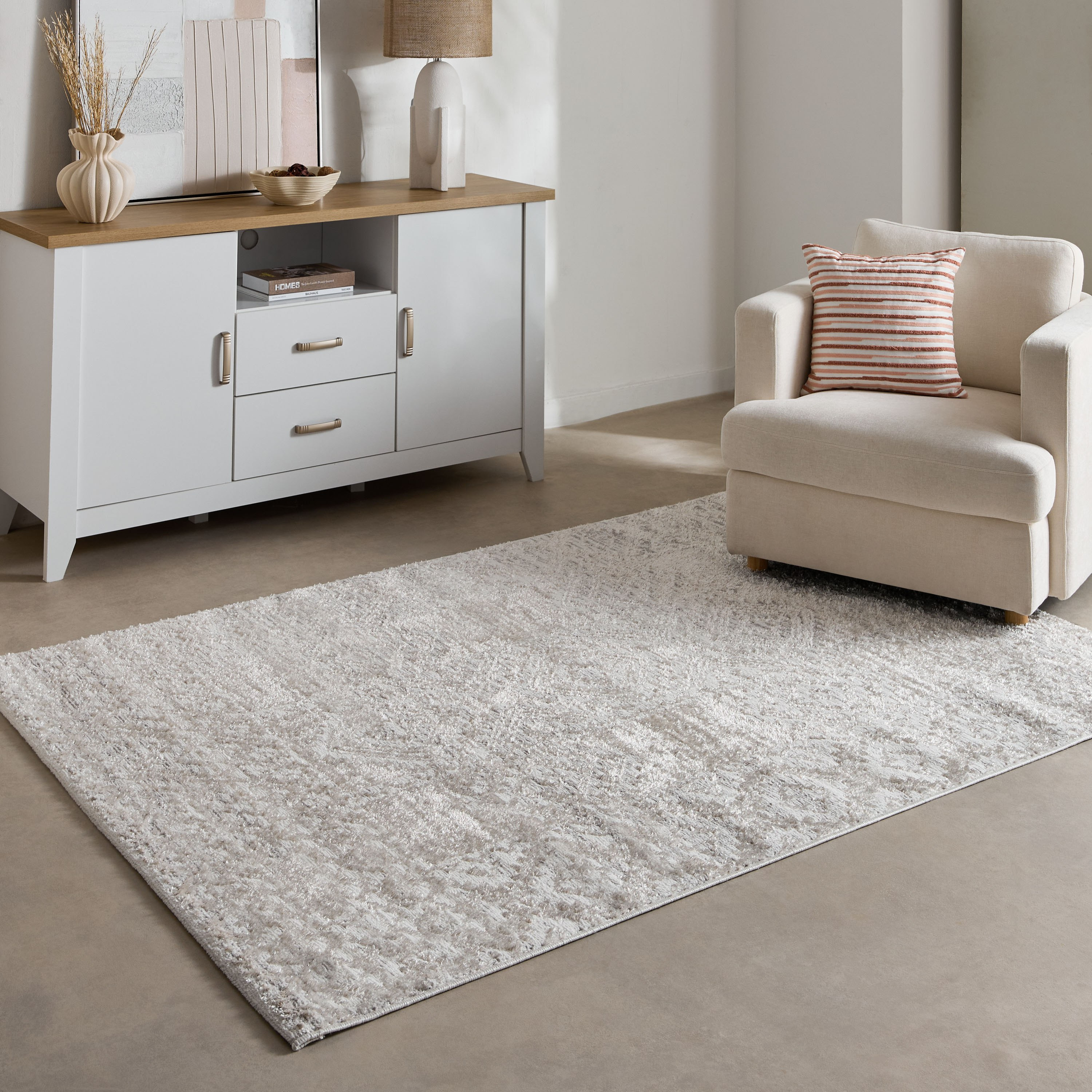 سجادة بولي بروبلين مقاومة للبقع بتصميم لامع وراقي من كوفارا - 160x230 سم-hbxdecorandfurnishings-floorcoverings-rugs-image-5