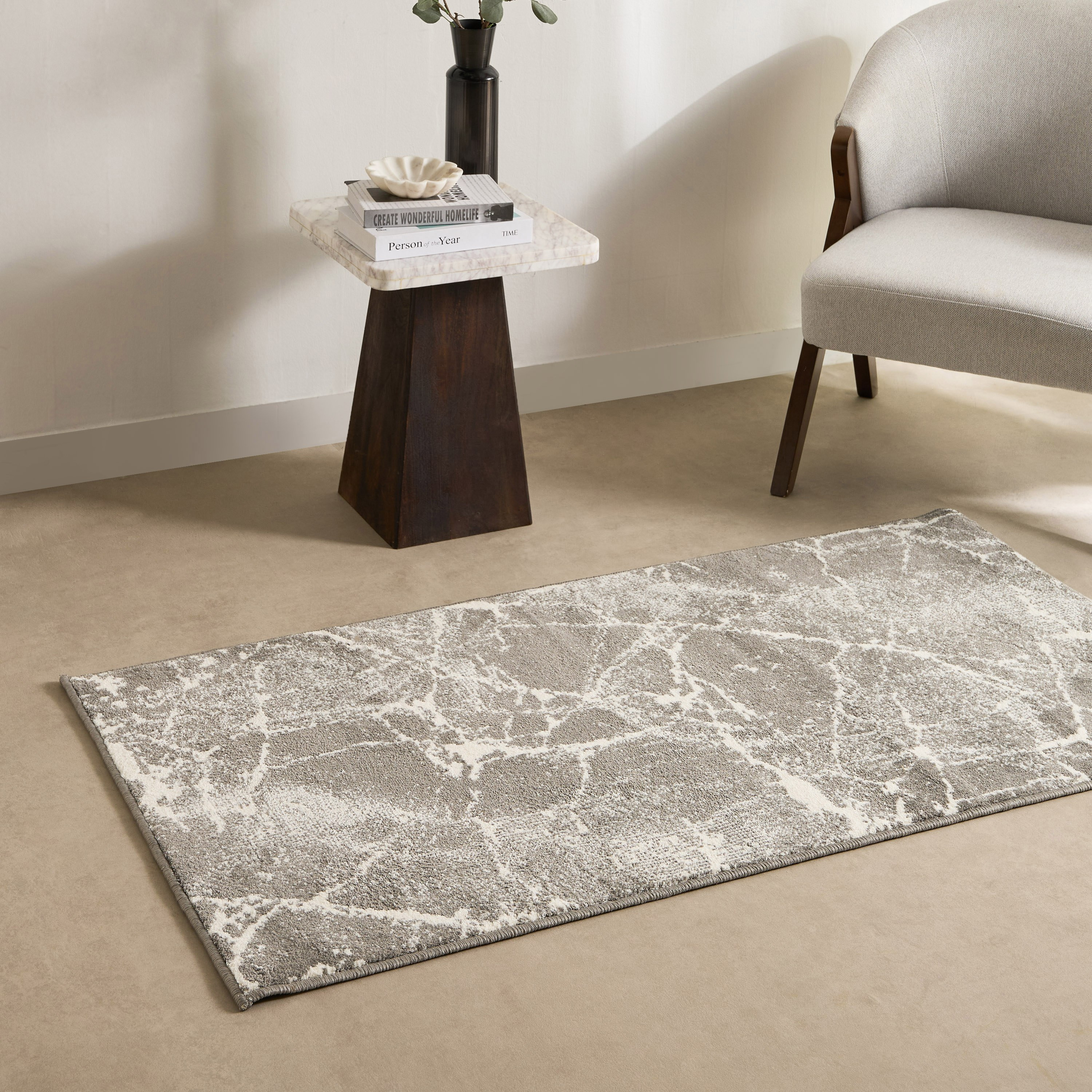 سجادة بارزة الملمس من الألياف الدقيقة فيزا من فيينا - 80x150 سم-hbxdecorandfurnishings-floorcoverings-rugs-image-1