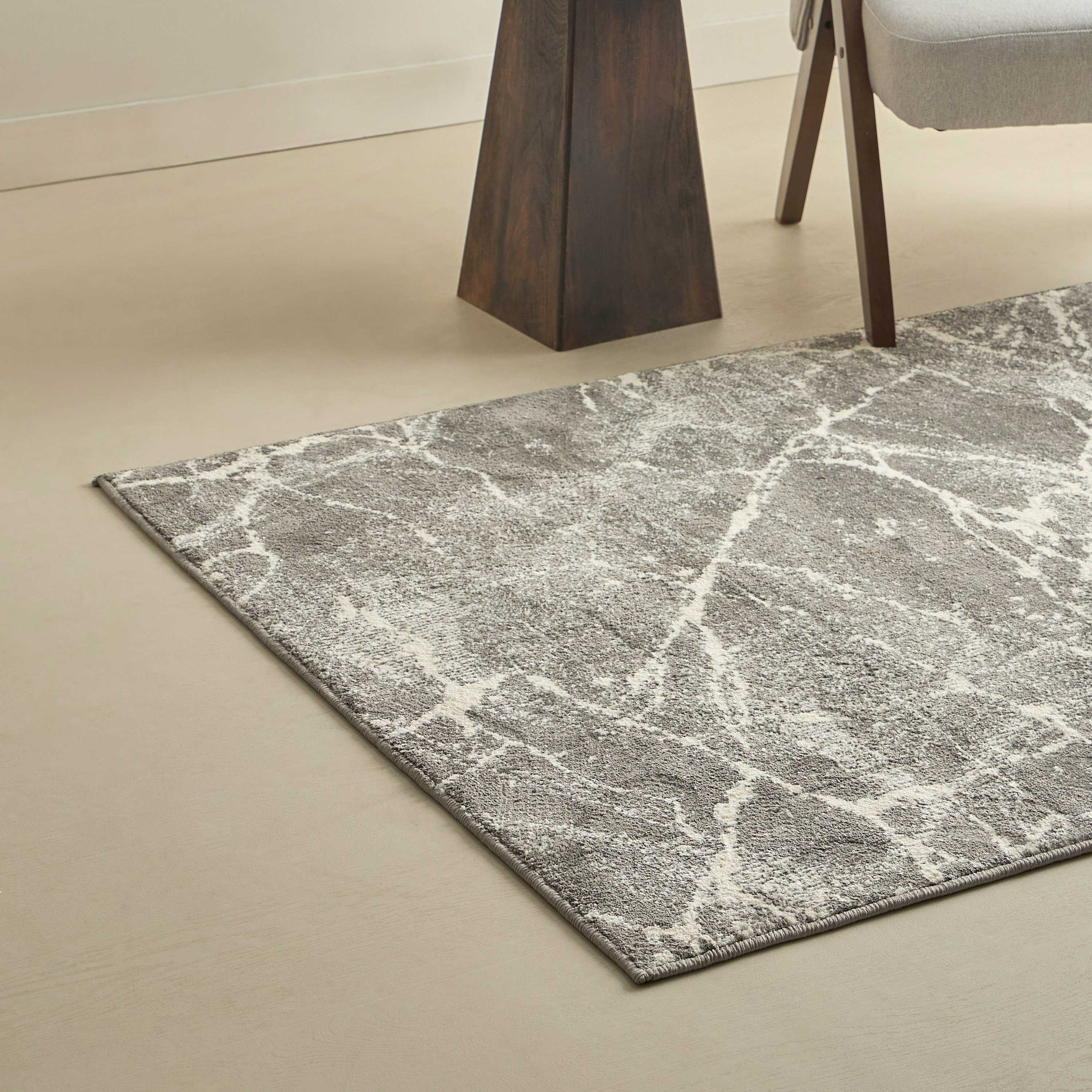 Vienna Feza Microfiber Textured Rug - 120x170 cm-hbxdecorandfurnishings-floorcoverings-rugs-image-1