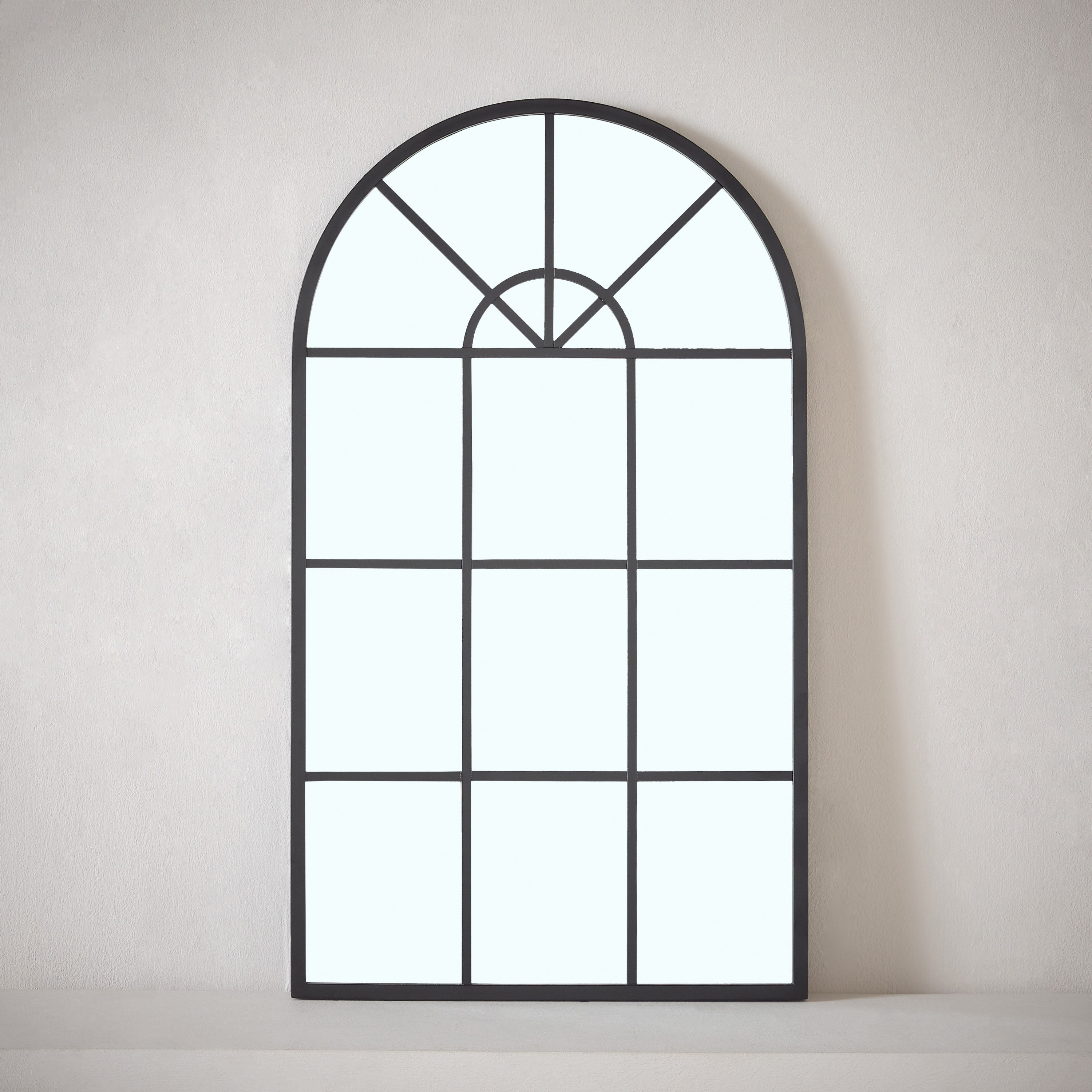 مرآة حائط بإطار معدني نافذة من فريسكو - 40x70 سم-hbxhomeware-hbxdecorandfurnishings-image-2