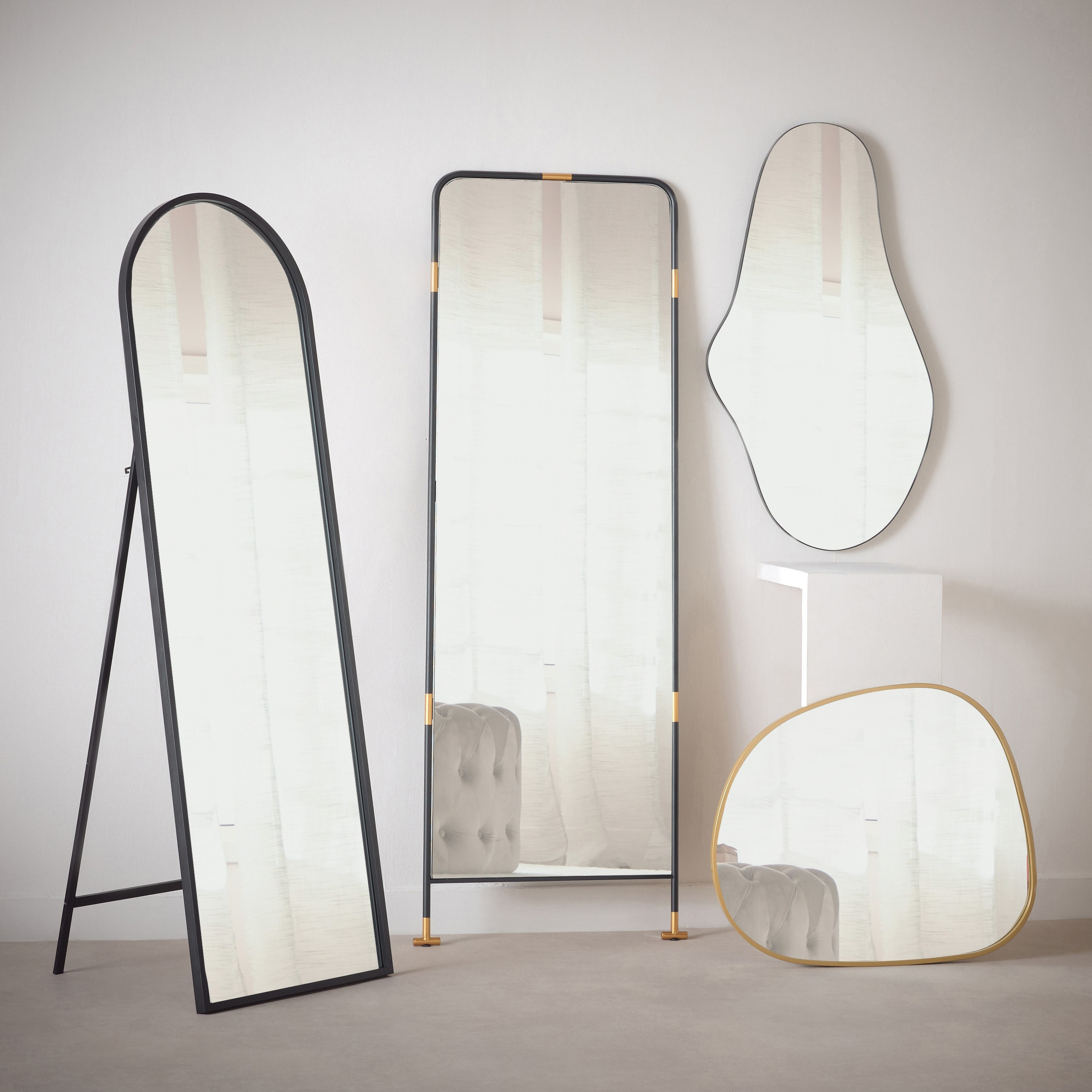مرآة قائمة بإطار معدني من فريسكو - 50x160 سم-hbxhomeware-hbxdecorandfurnishings-image-9