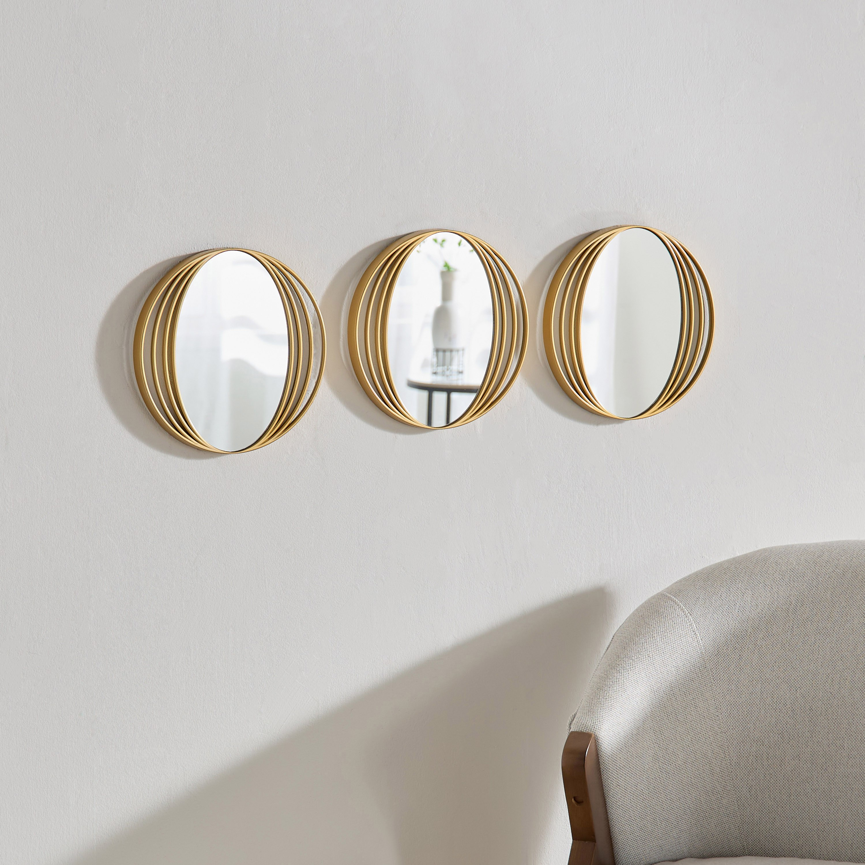 مجموعة مرايا زجاجية 3 قطع من كوستيلو - 25 سم-hbxhomeware-hbxdecorandfurnishings-image-1