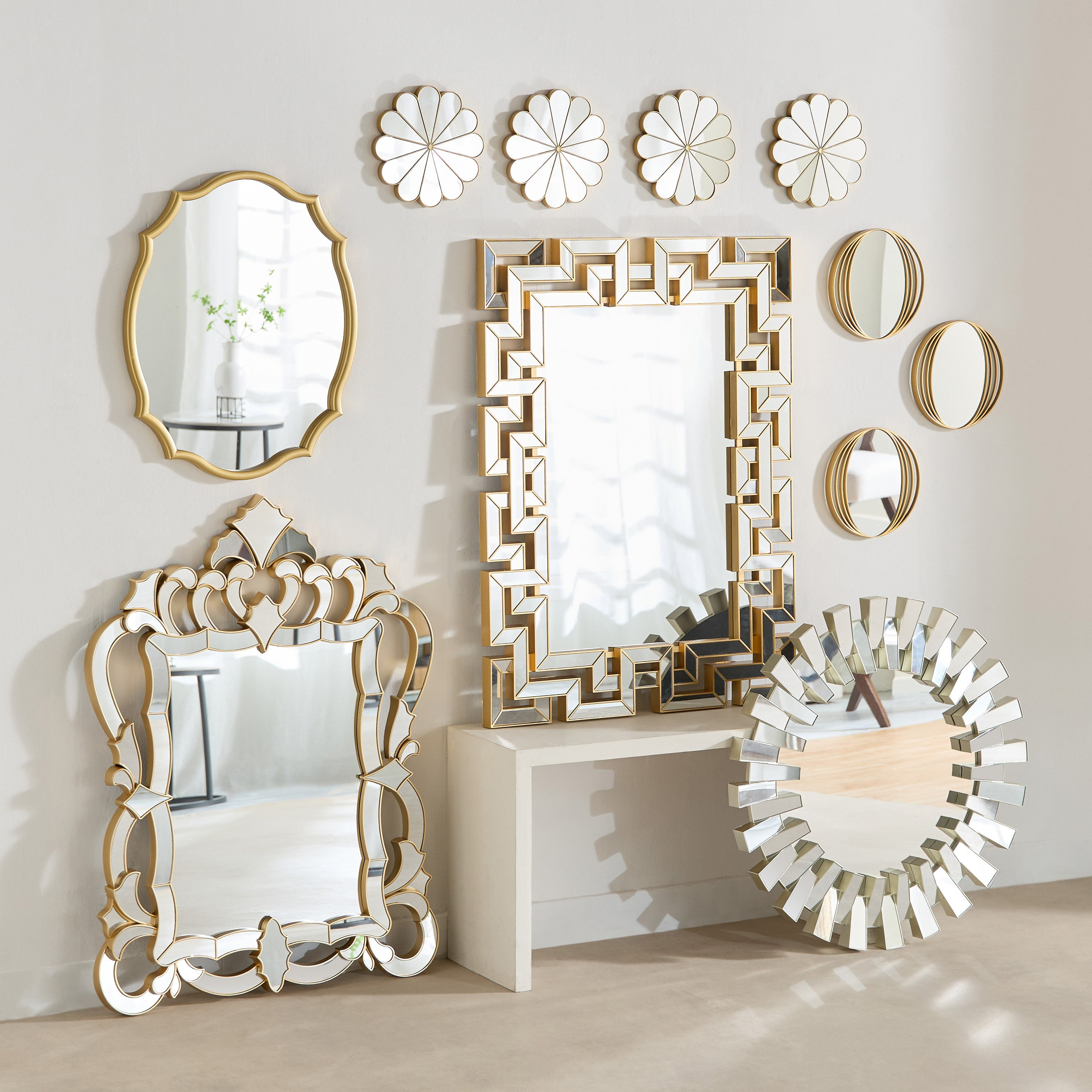 مجموعة مرايا زجاجية 3 قطع من كوستيلو - 25 سم-hbxhomeware-hbxdecorandfurnishings-image-4