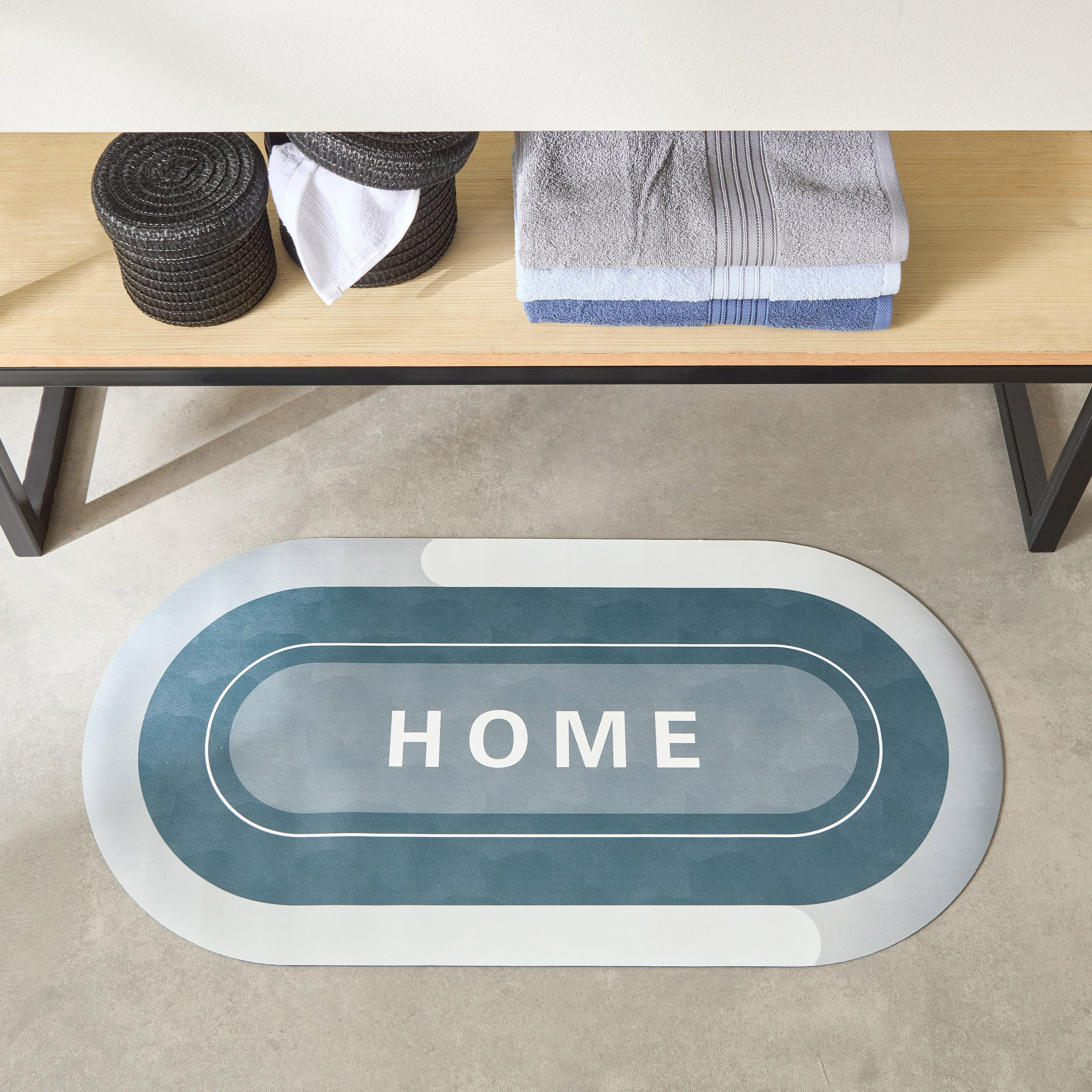 سجادة حمام من المطاط والنسيج نيو من أورا- 50x100 سم-hbxbedroom-floorcoverings-bathmats-image-1