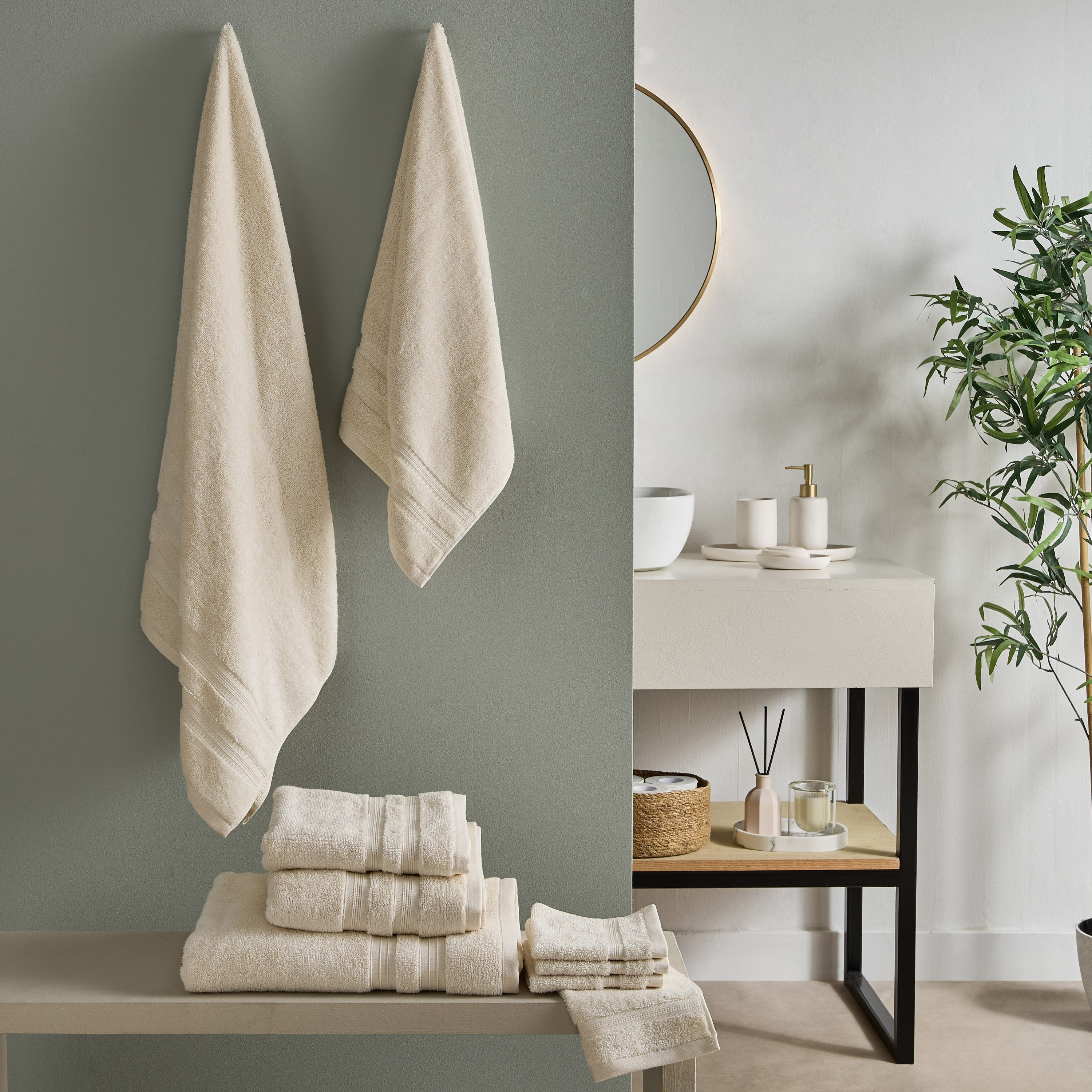 منشفة حمام قطن خيزران من إيفر إيكو - 90x150 سم-hbxbathroom-bathroomtextiles-image-5