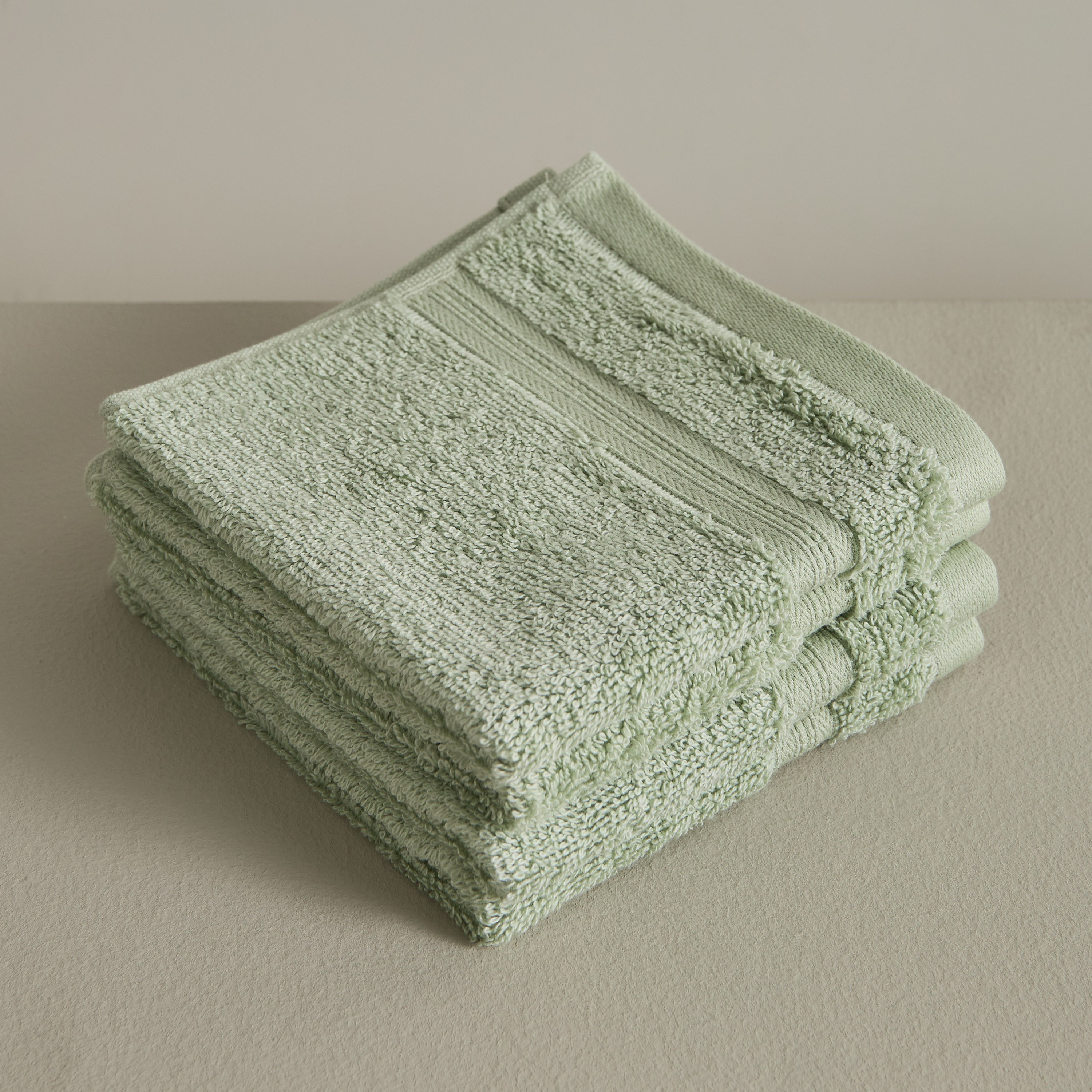 مجموعة مناشف وجه قطن خيزران 4 قطع من إيفر إيكو- 30 × 30 سم-hbxbathroom-bathroomtextiles-image-1