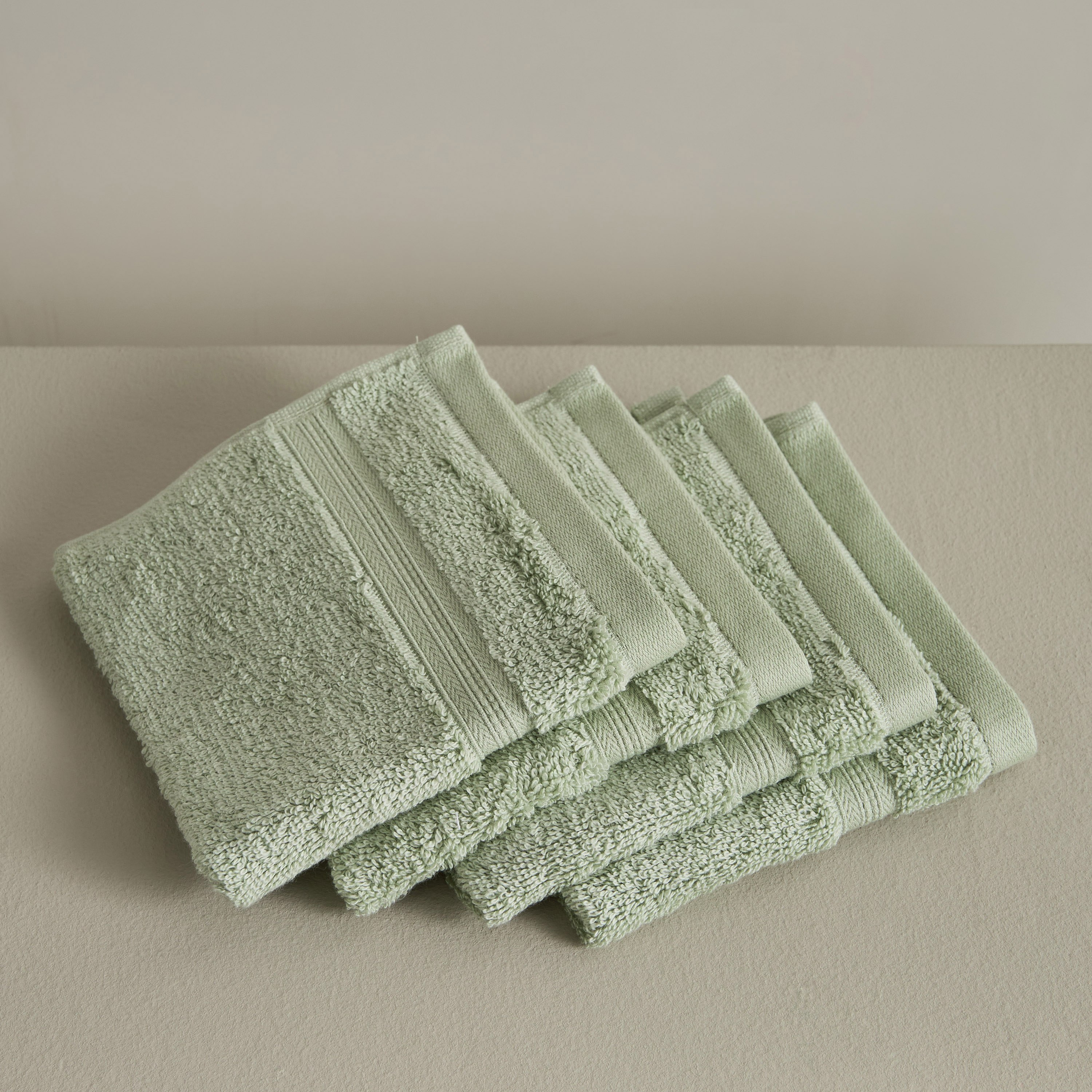 مجموعة مناشف وجه قطن خيزران 4 قطع من إيفر إيكو- 30 × 30 سم-hbxbathroom-bathroomtextiles-image-3