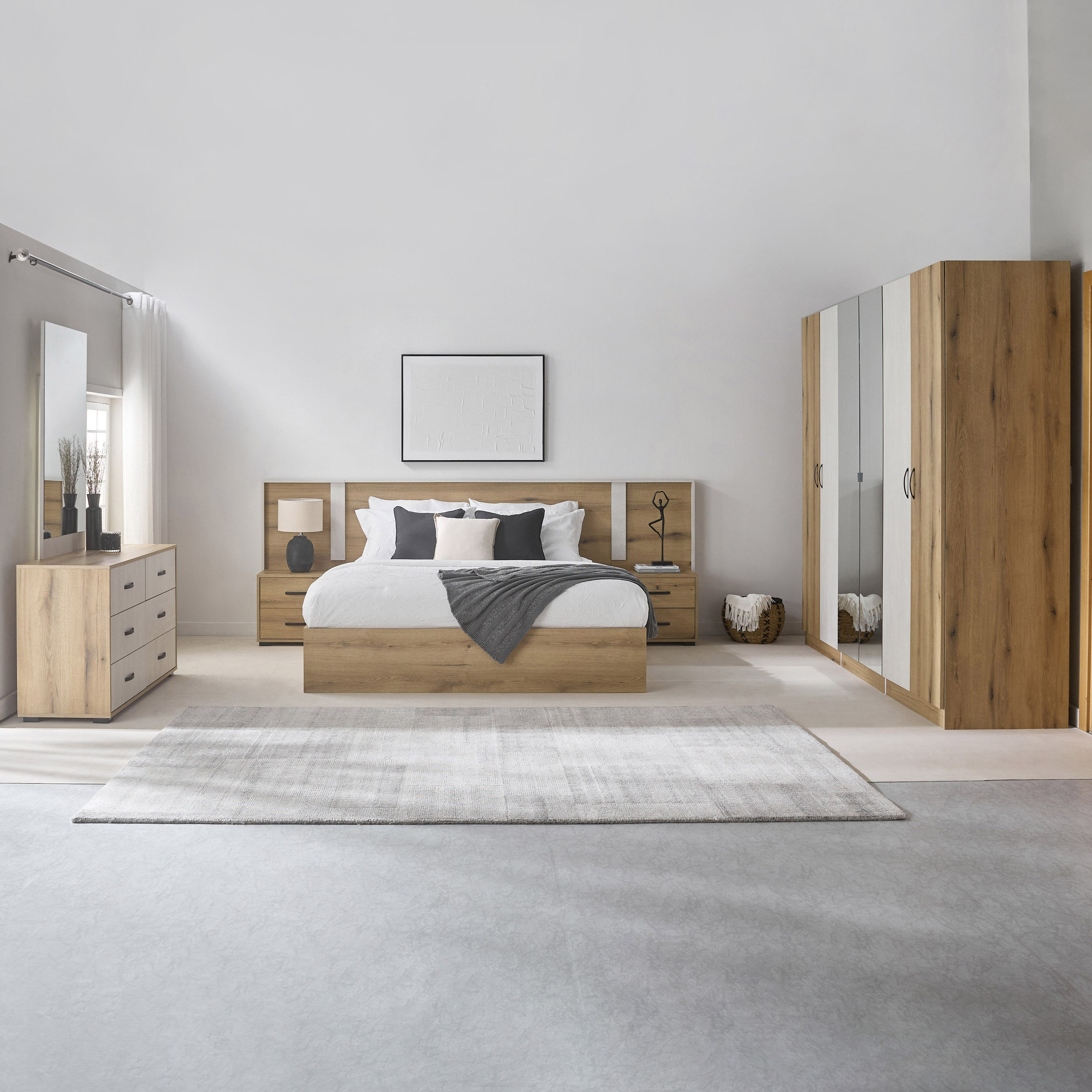 طقم غرفة نوم كينج 5 قطع من أثينا أوبر - 180x200 سم-hbxbedroom-bedsandbedsets-bedroomsets-king-image-14