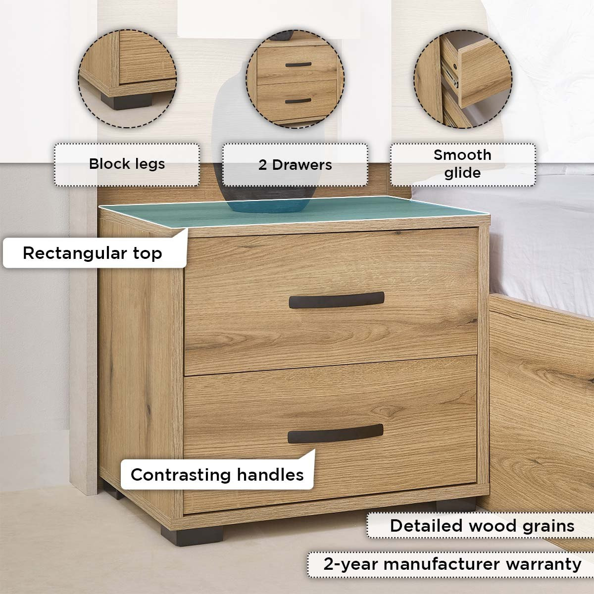طقم غرفة نوم كينج 5 قطع من أثينا أوبر - 180x200 سم-hbxbedroom-bedsandbedsets-bedroomsets-king-image-20