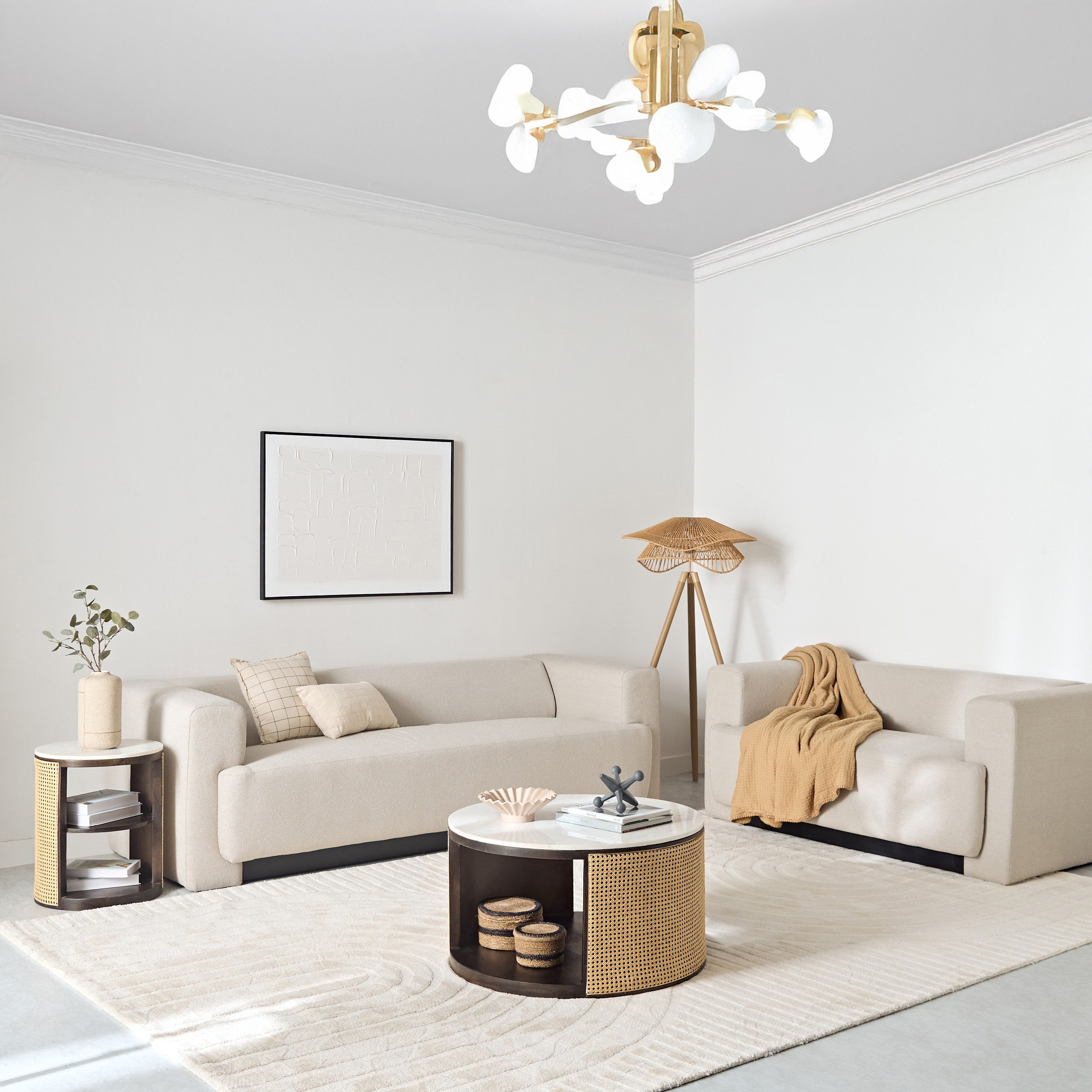 طاولة جانبية من الخشب الصلب بسطح من الرخام الأصلي - روطان باي من فيندرا-hbxfurniture-livingroom-endtables-image-7
