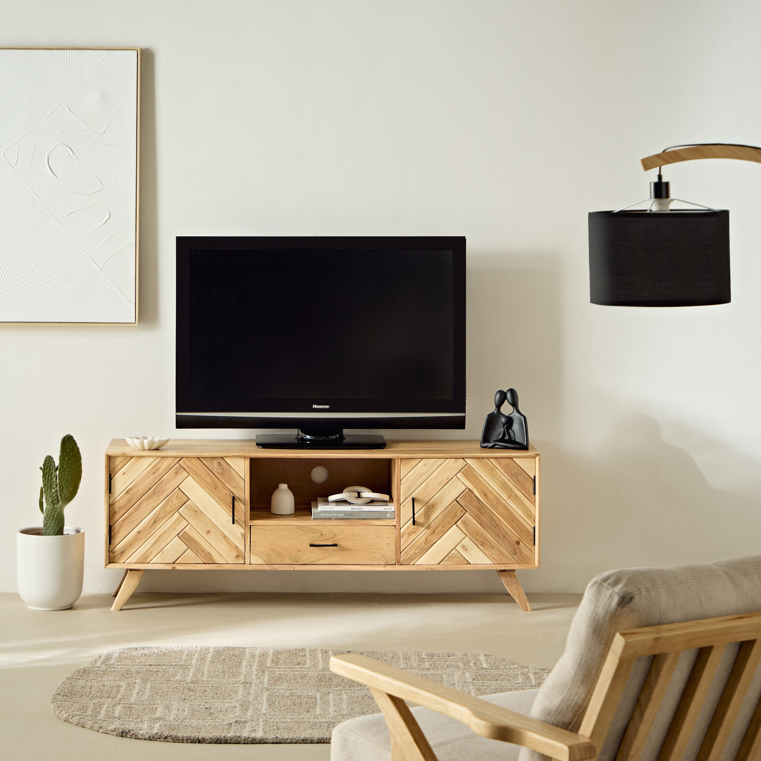 Vendra Chevron 1.5 Metre Solid Wood TV Unit for TVs up to 65 inches-hbxlivingroom-mediaunitsandstorage-tvunits-image-10