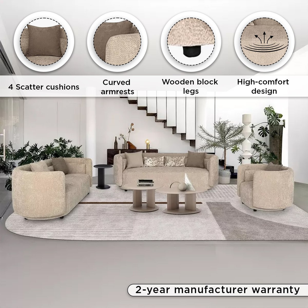 Lavie 3-Seater Fabric Sofa with 4 Cushions-hbxlivingroom-sofasandarmchairs-sofas-image-4