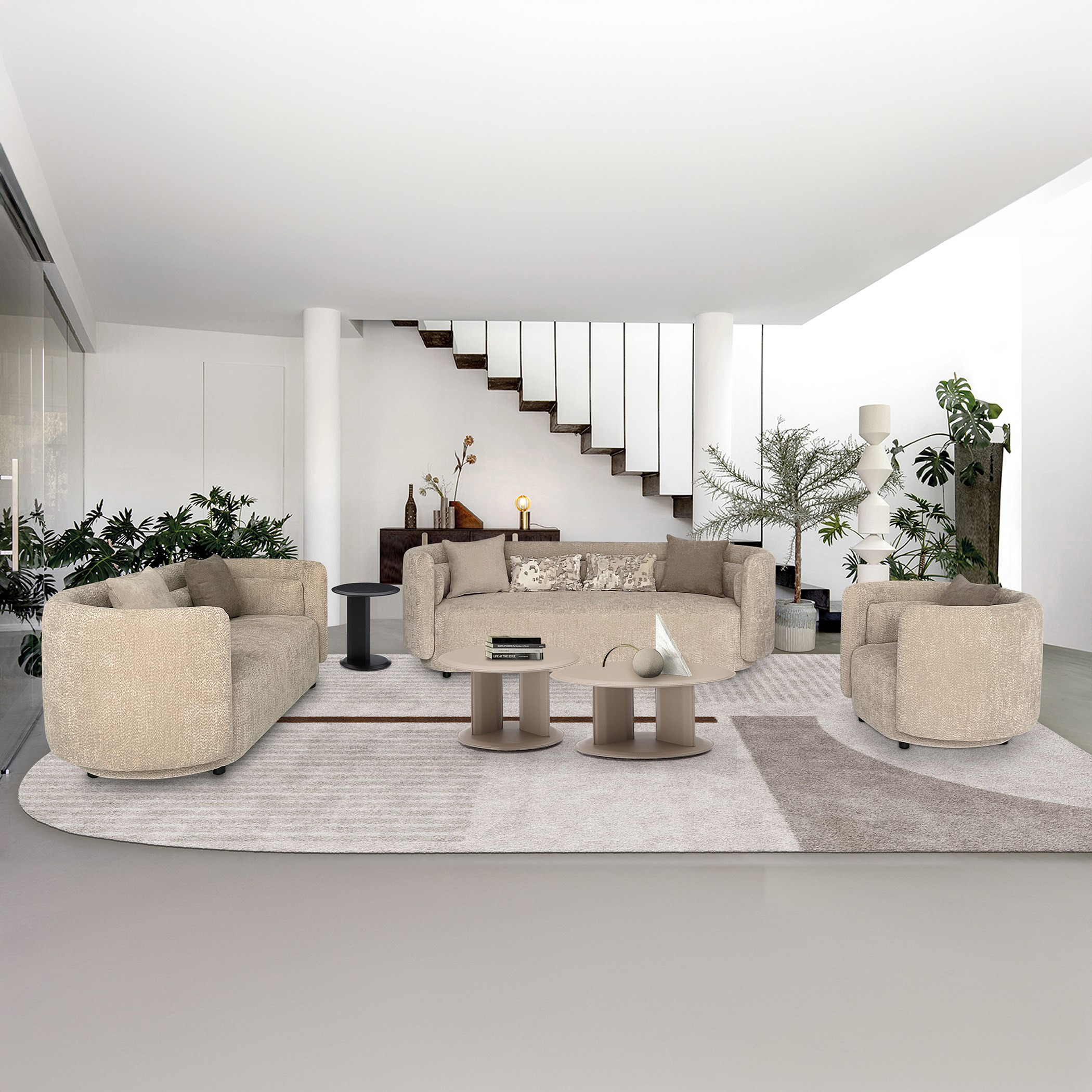 Lavie Arm Chair Fabric Sofa with 1 Cushion-hbxlivingroom-sofasandarmchairs-sofas-image-9