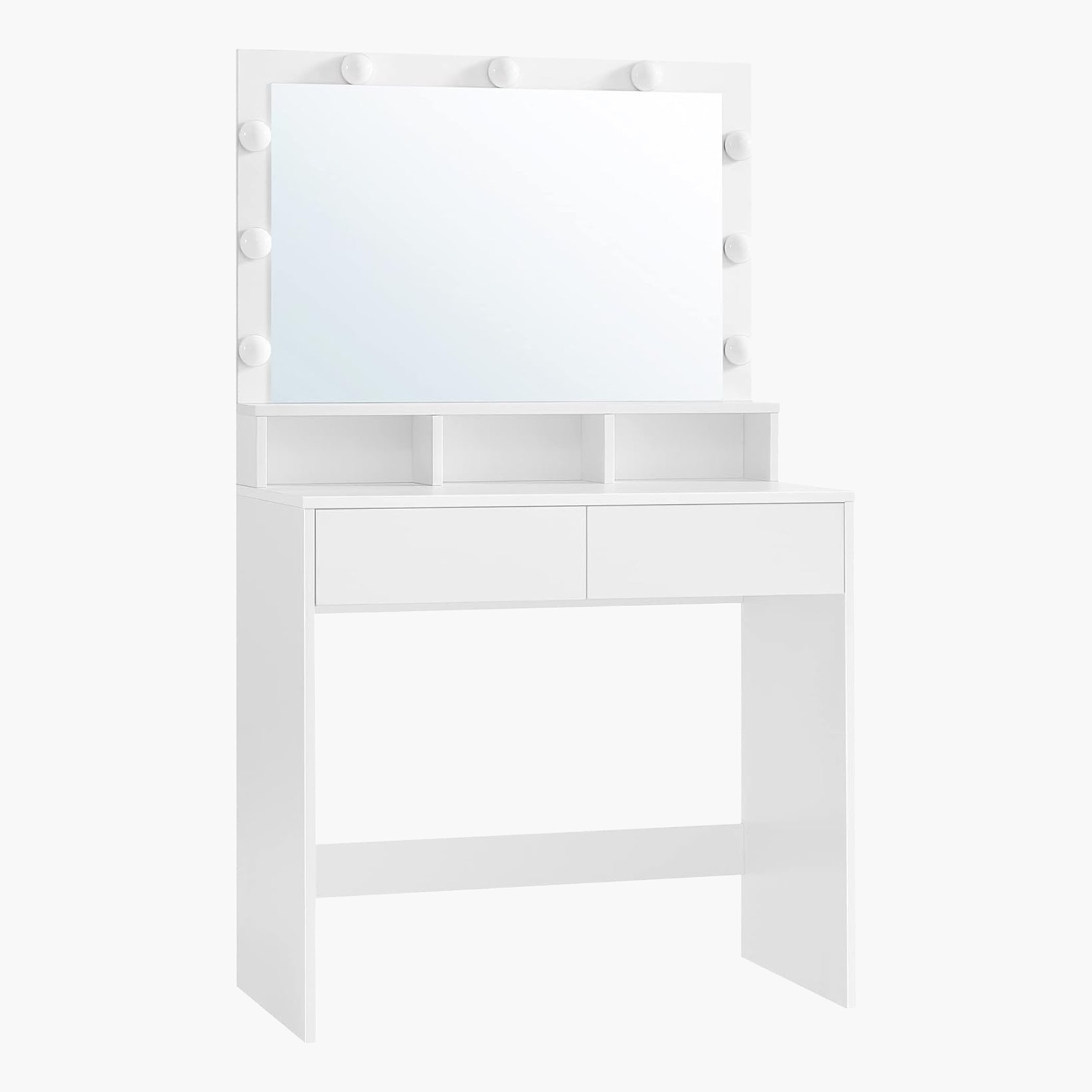 طاولة تزيين فانيتي 2 درج مع مرآة وأضواء - برنسيس بلاش من موڤو -hbxfurniture-kidsroom-kidsdressersandmirrors-image-7
