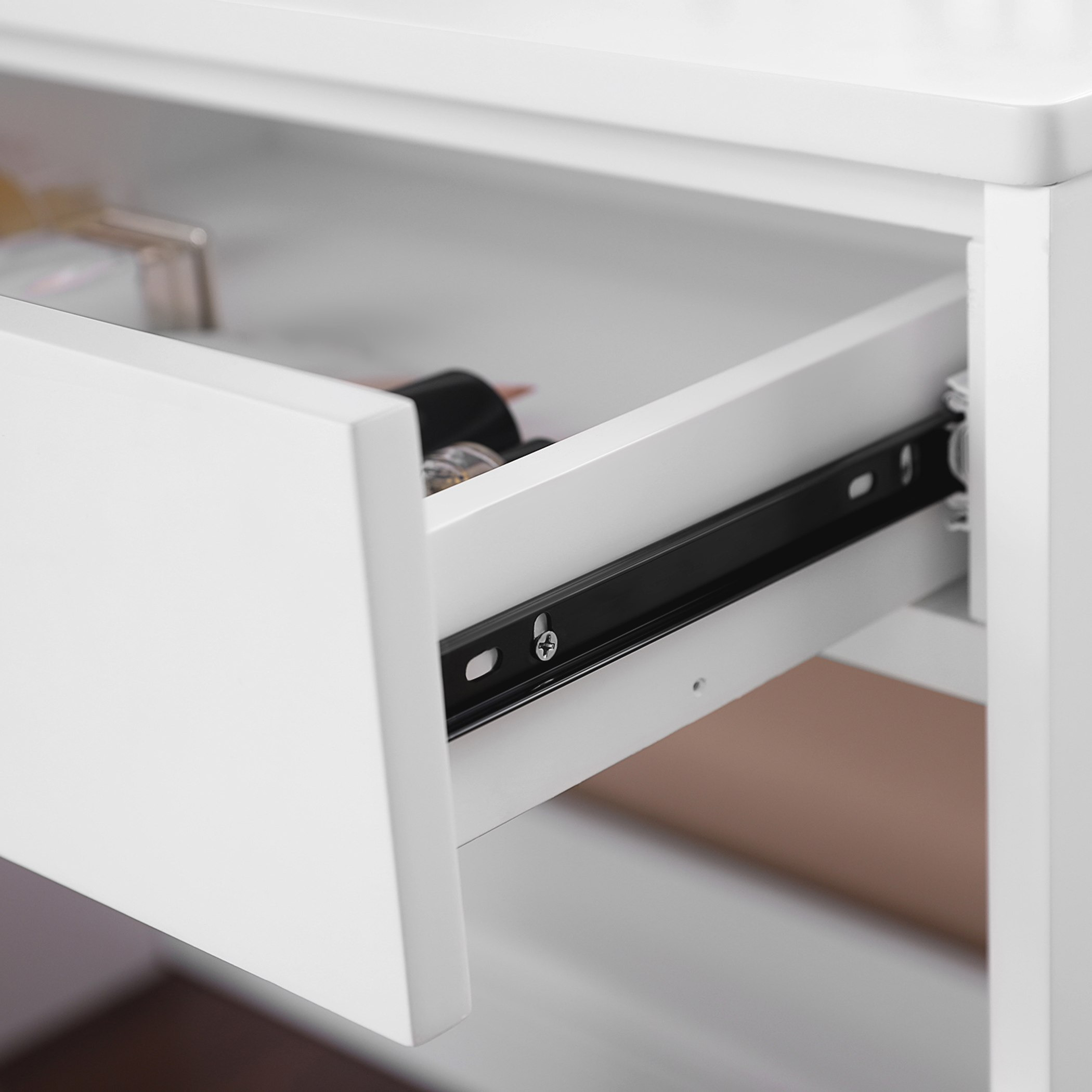 Movo Princess Treo 2-Drawer Vanity Dresser with Folding Mirror-hbxfurniture-kidsroom-kidsdressersandmirrors-image-7