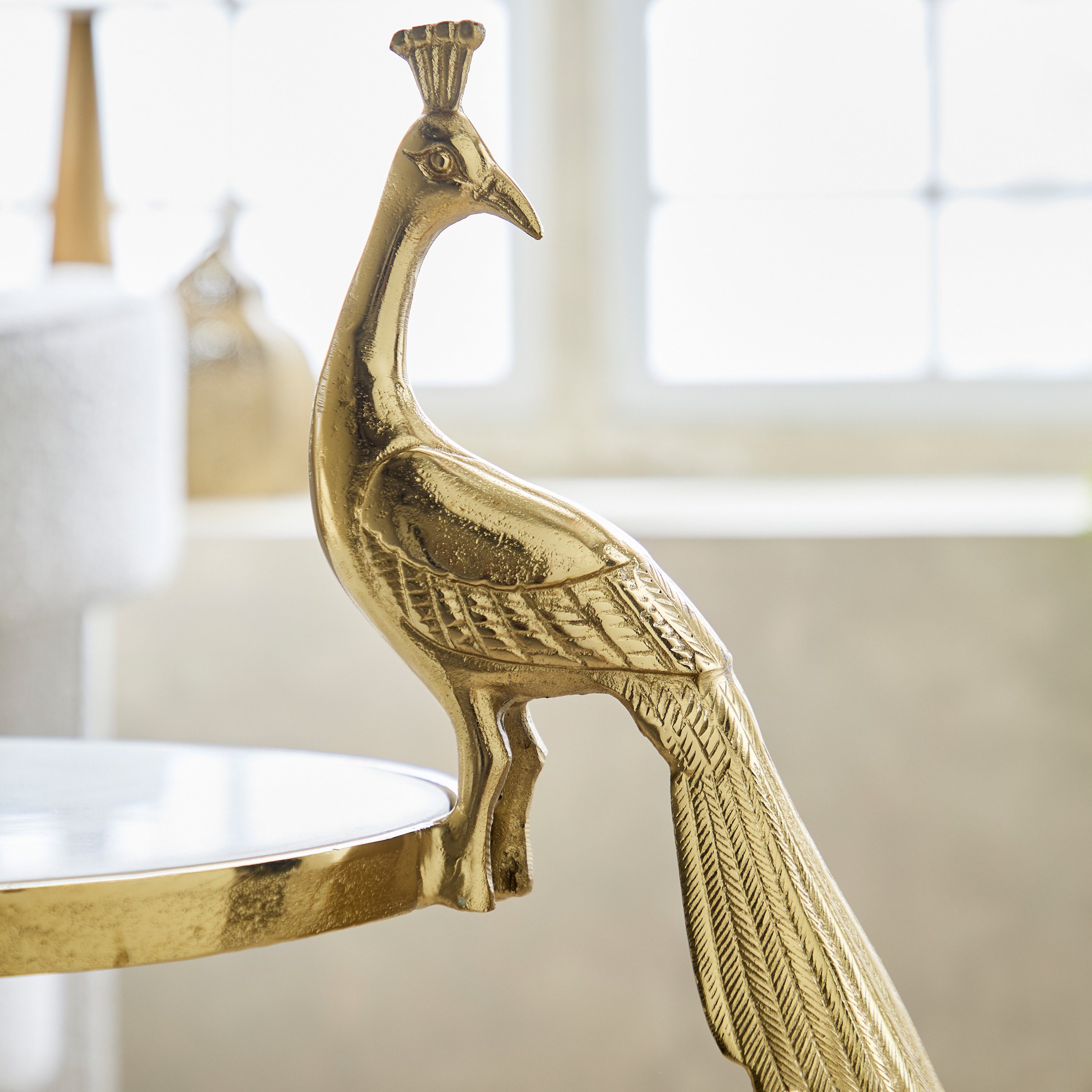 Cavon Peahen Genuine Marble Top Accent Table-hbxfurniture-livingroom-endtables-image-3