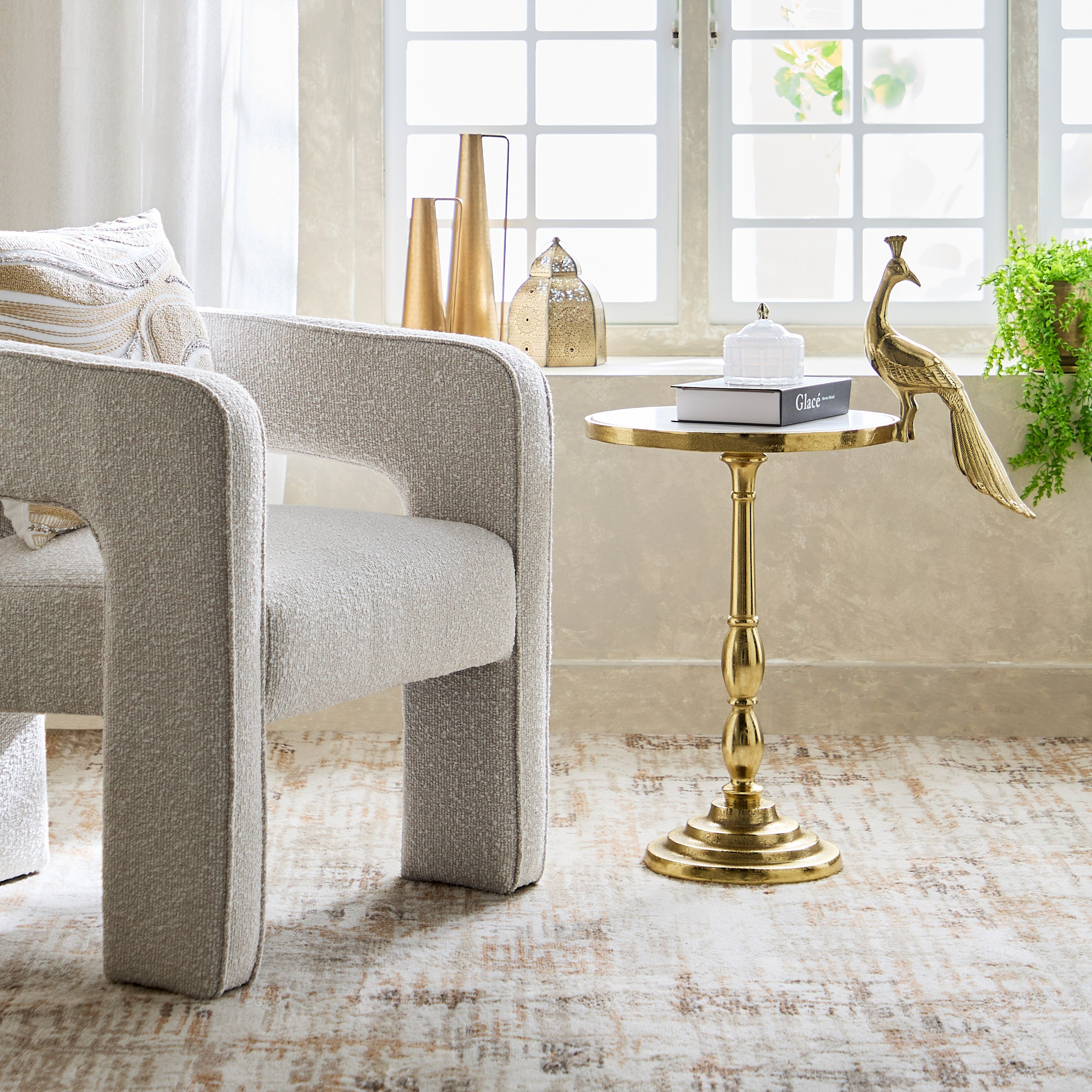 Cavon Peahen Genuine Marble Top Accent Table-hbxfurniture-livingroom-endtables-image-7