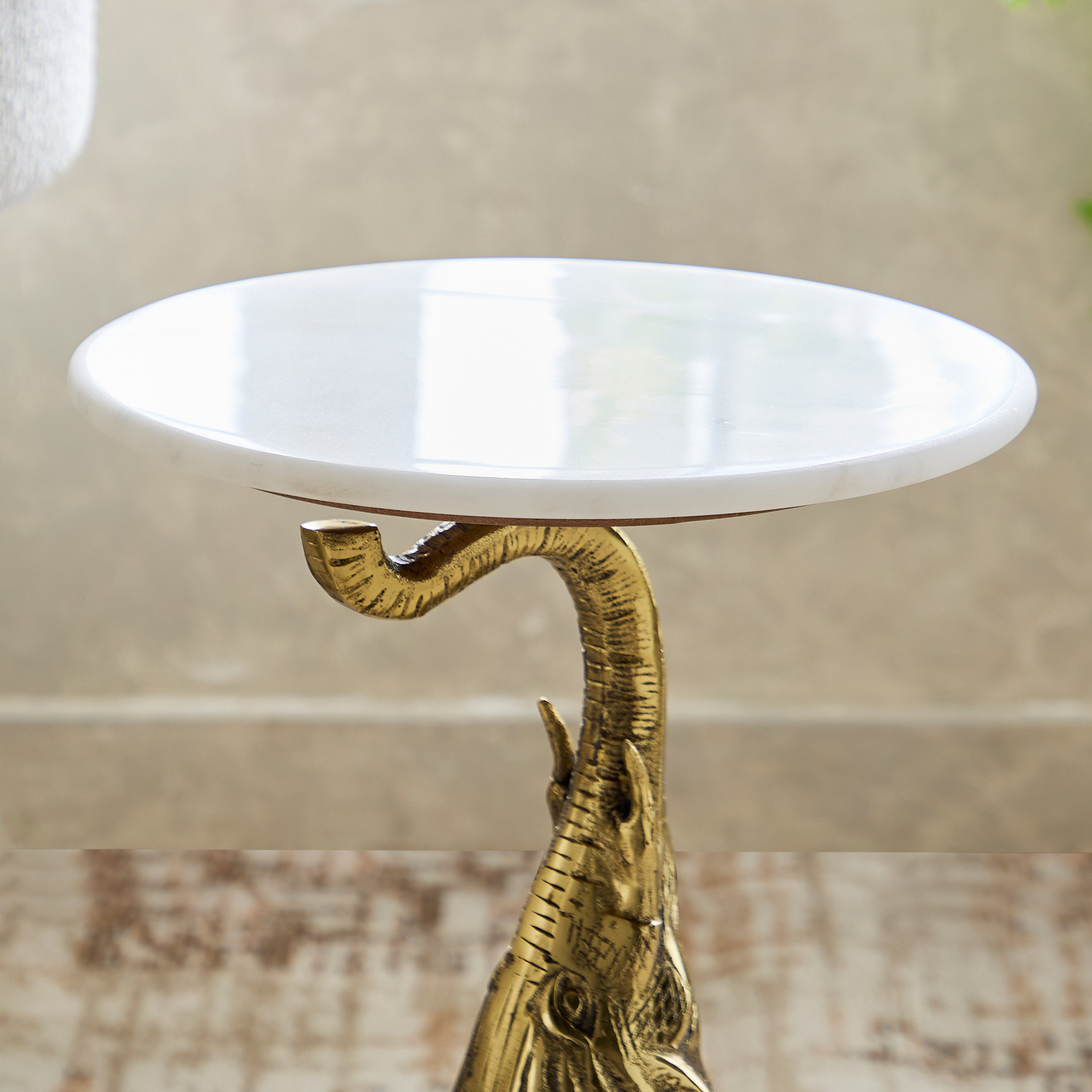 Cavon Gaj Genuine Marble Top Side Table-hbxfurniture-livingroom-endtables-image-3