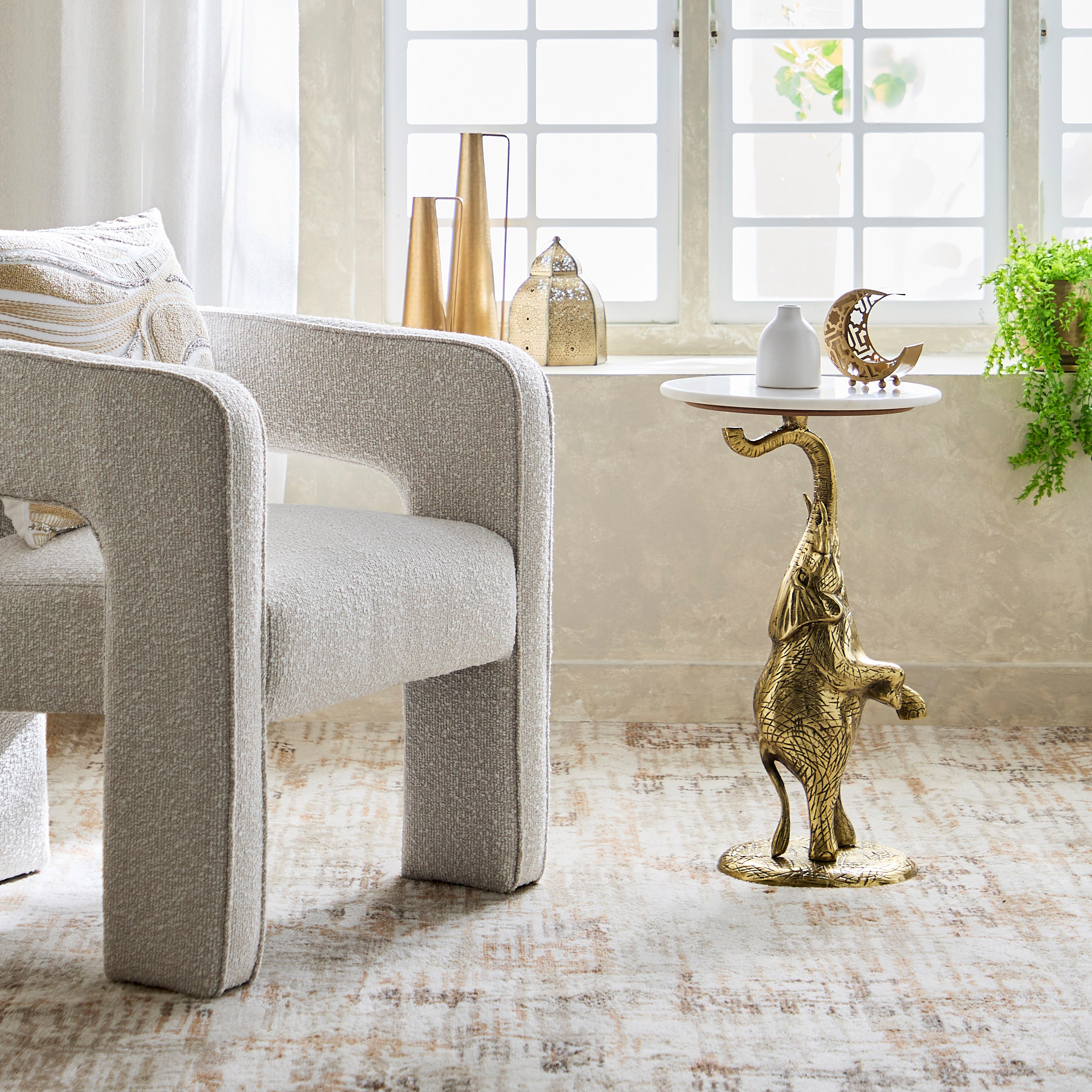 Cavon Gaj Genuine Marble Top Side Table-hbxfurniture-livingroom-endtables-image-7