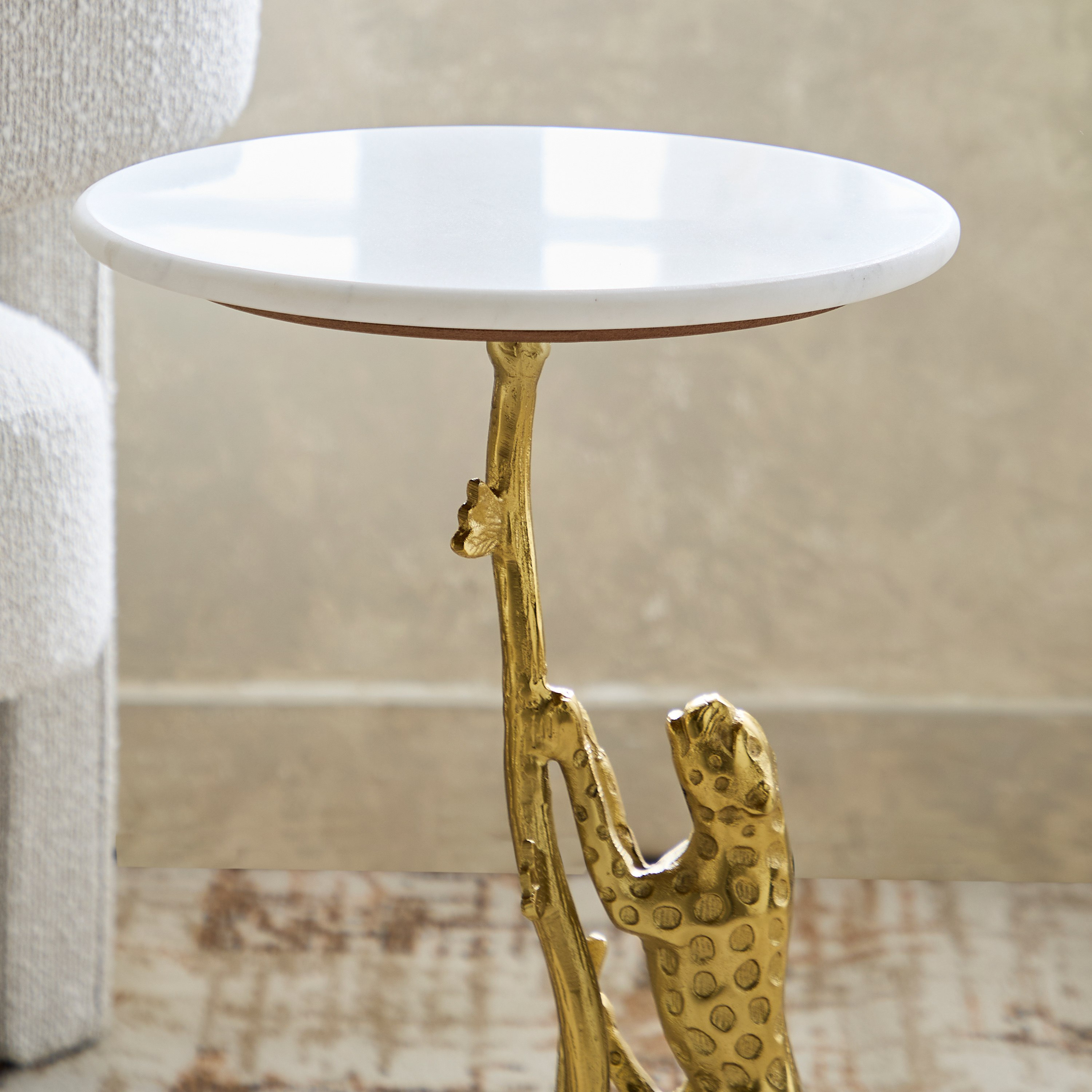 Cavon Leopard Genuine Marble Top Side Table-hbxfurniture-livingroom-endtables-image-3