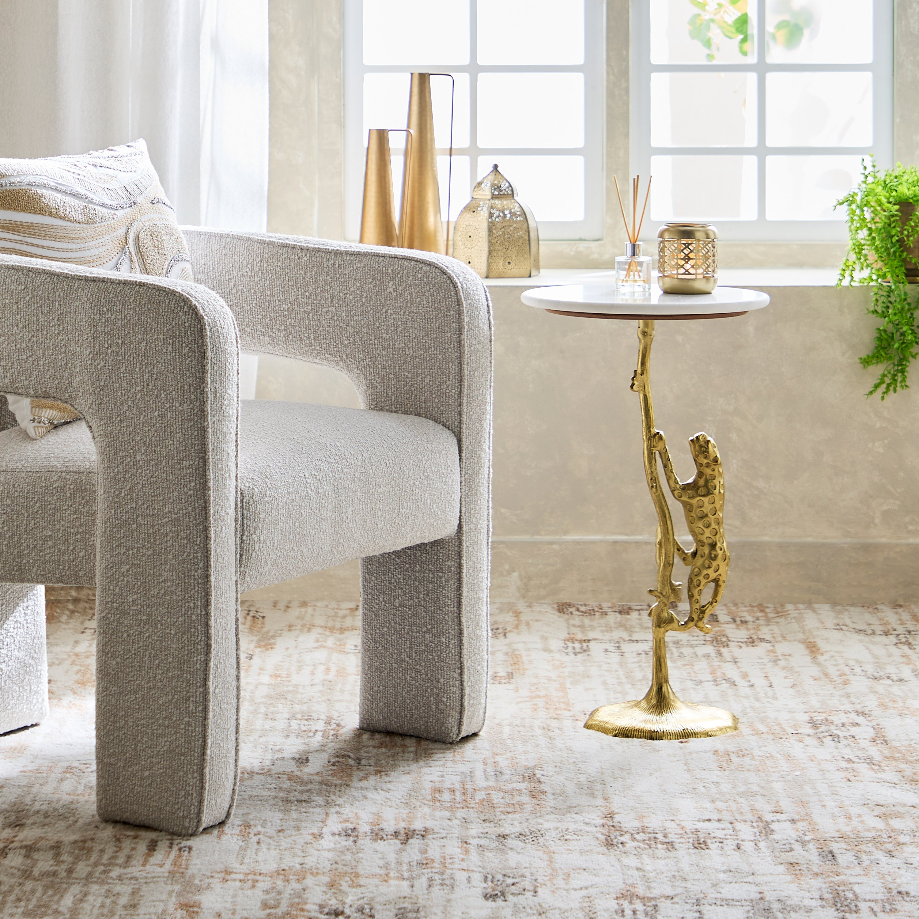 Cavon Leopard Genuine Marble Top Side Table-hbxfurniture-livingroom-endtables-image-7