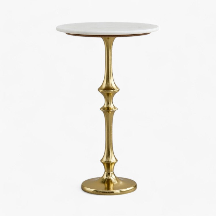 Cavon Lauren Genuine Marble Top Side Table-hbxfurniture-livingroom-endtables-image-7