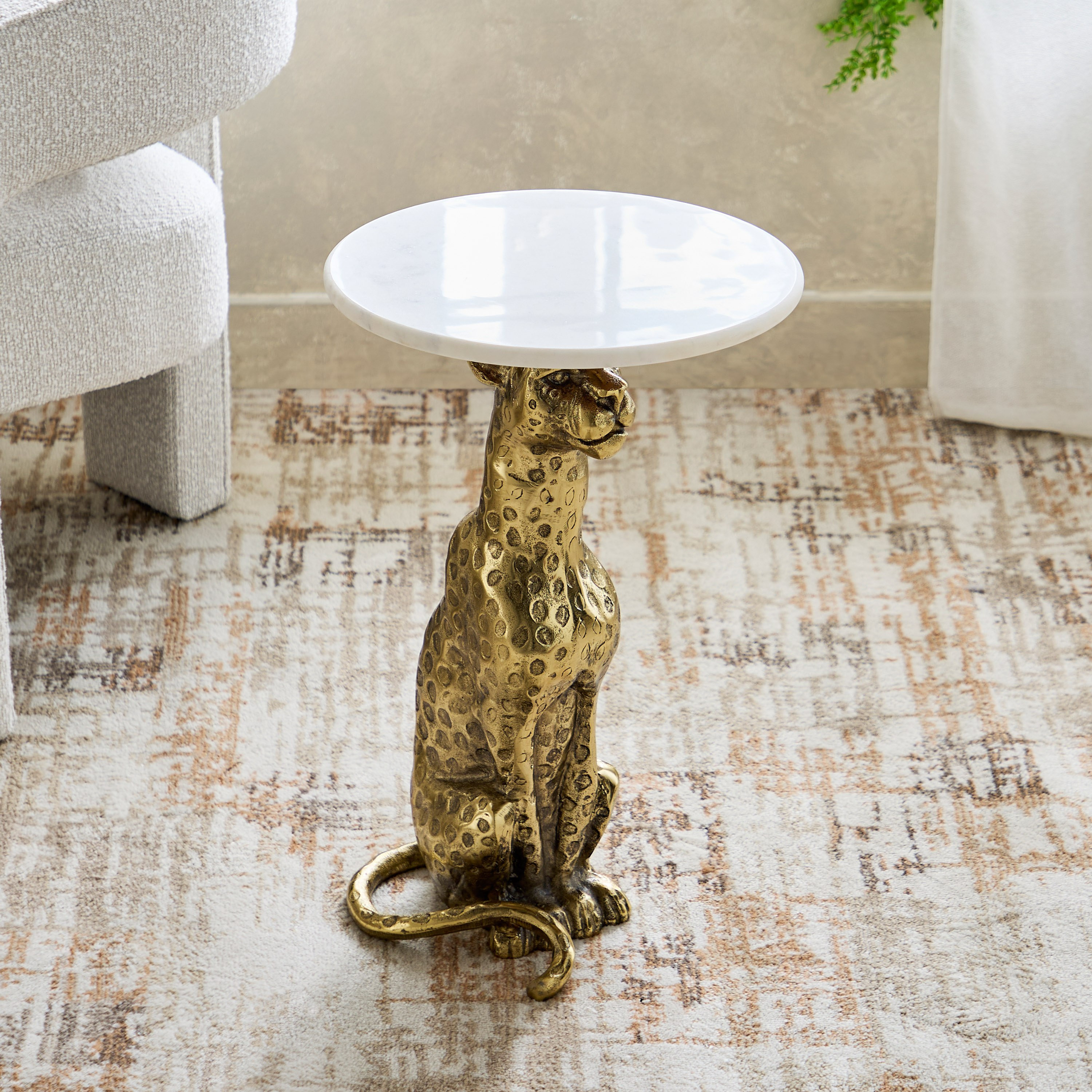 طاولة جانبية بسطح من الرخام الأصلي - چاجوار من كافون-hbxfurniture-livingroom-endtables-image-2