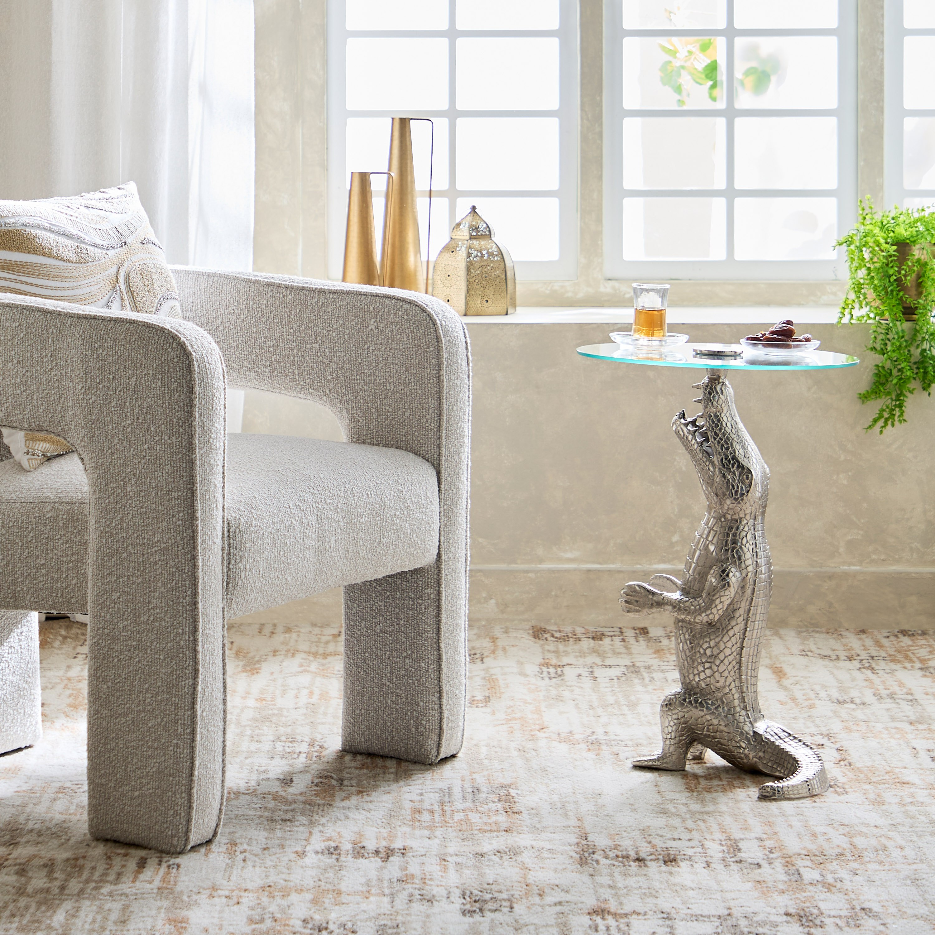 طاولة جانبية بسطح زجاج - كروكودايل من فيندرا-hbxfurniture-livingroom-endtables-image-5