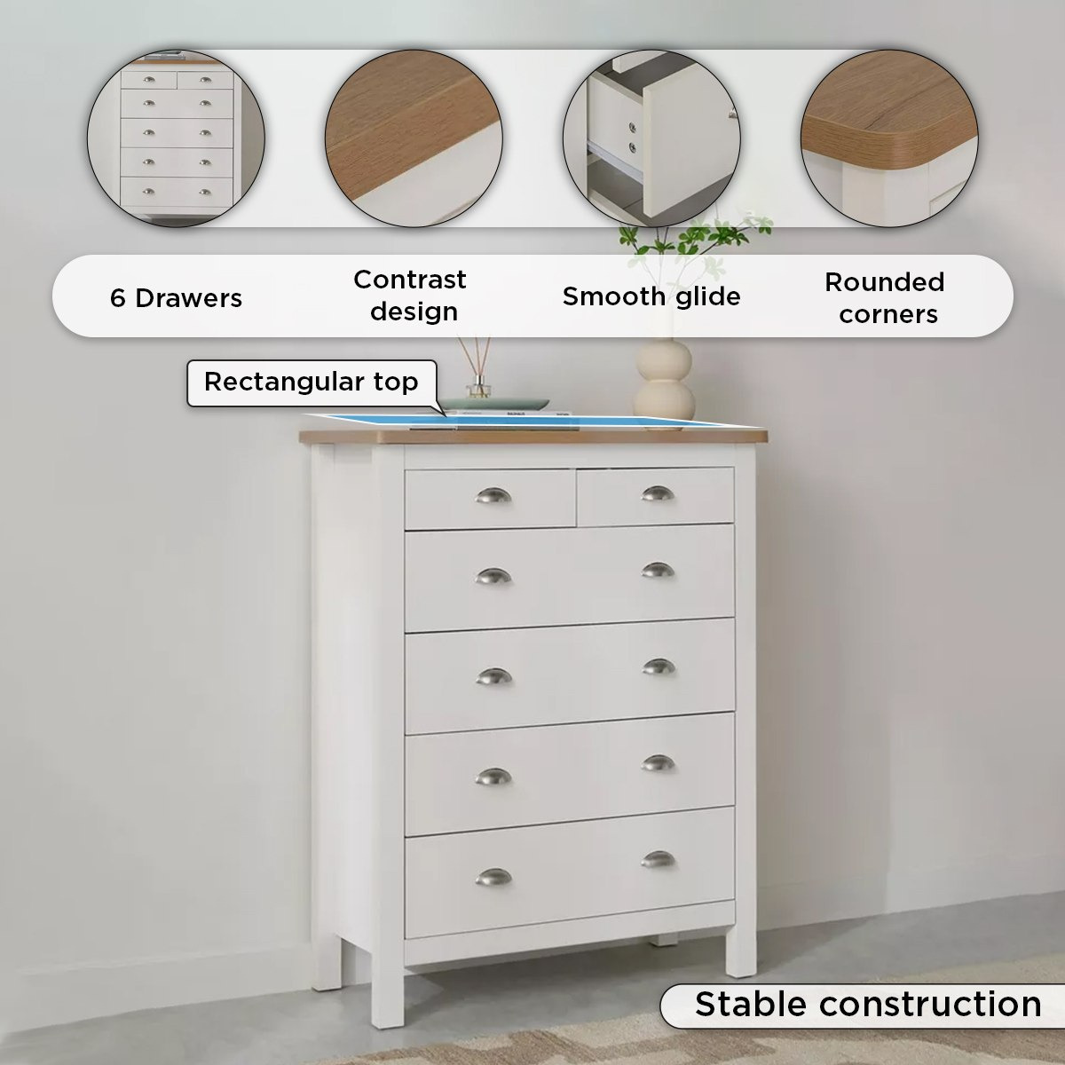 Lousiana Chest of 6 Drawers-hbxfurniture-dressersandchests-chestofdrawers-image-5
