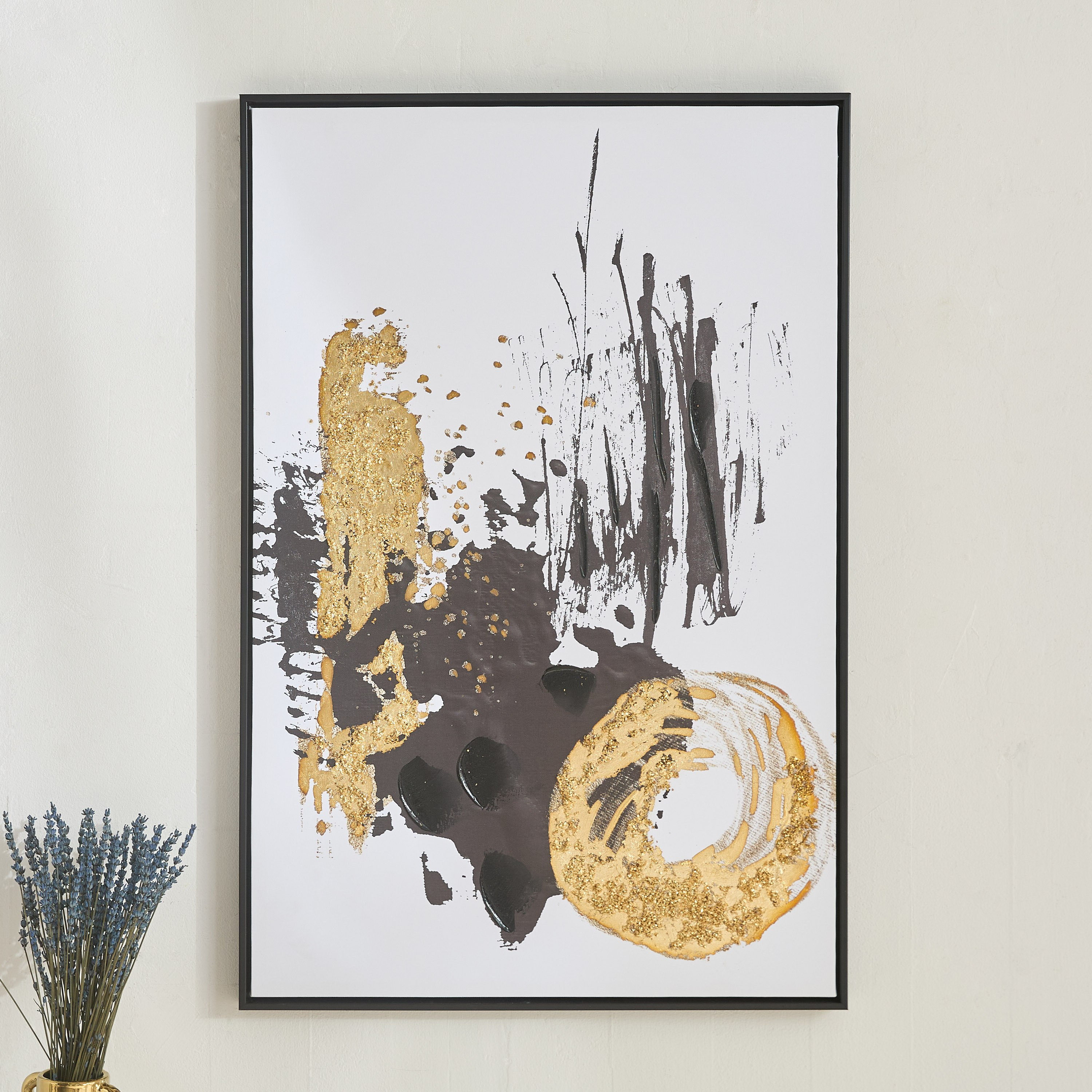 لوحة كانفاس مؤطرة بخرز ورقائق من فيستا - 60x90x38 سم-hbxhomeware-hbxdecorandfurnishings-image-2