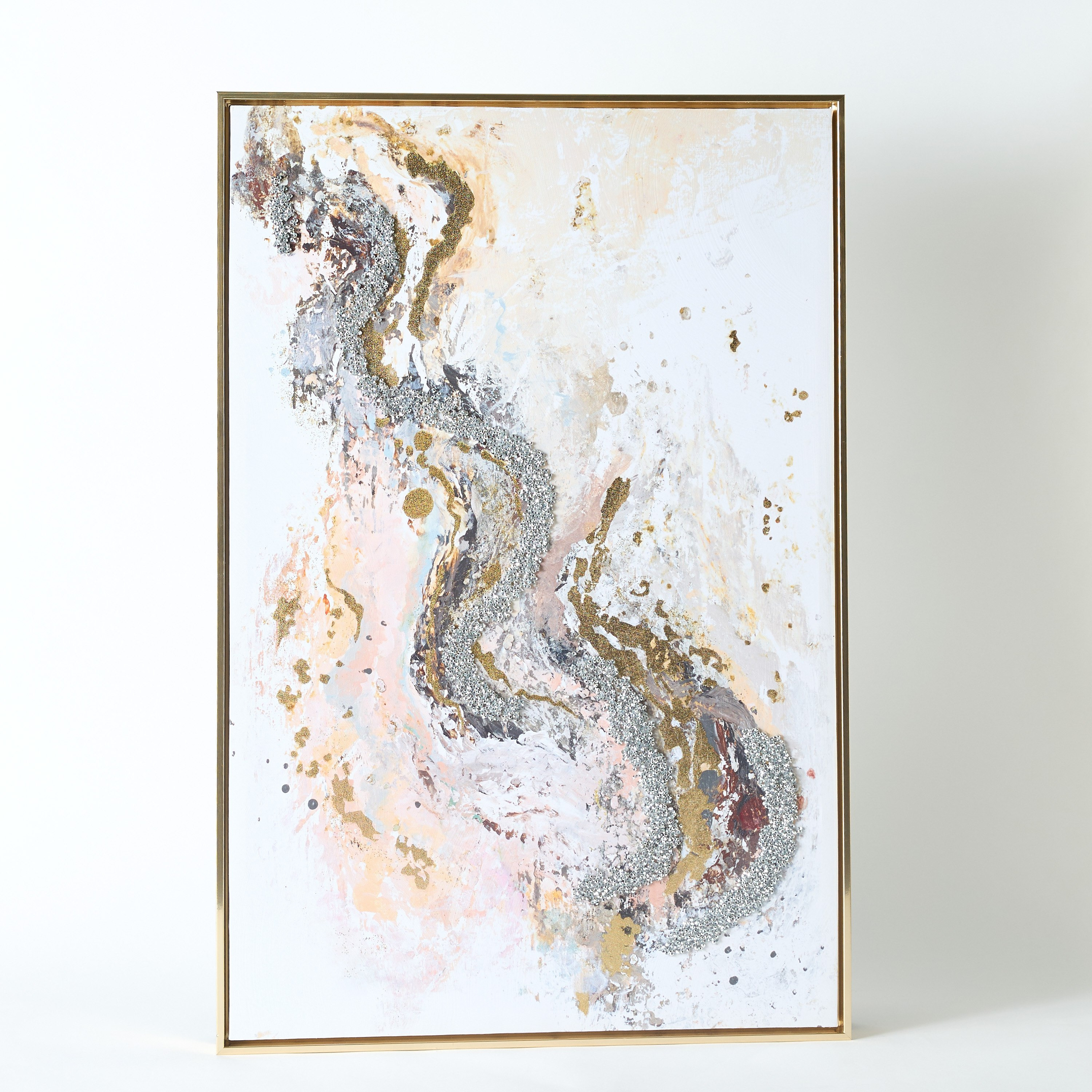 Fista Framed Canvas with Crystal Beads - 60x90x38 cm-hbxhomeware-hbxdecorandfurnishings-image-5