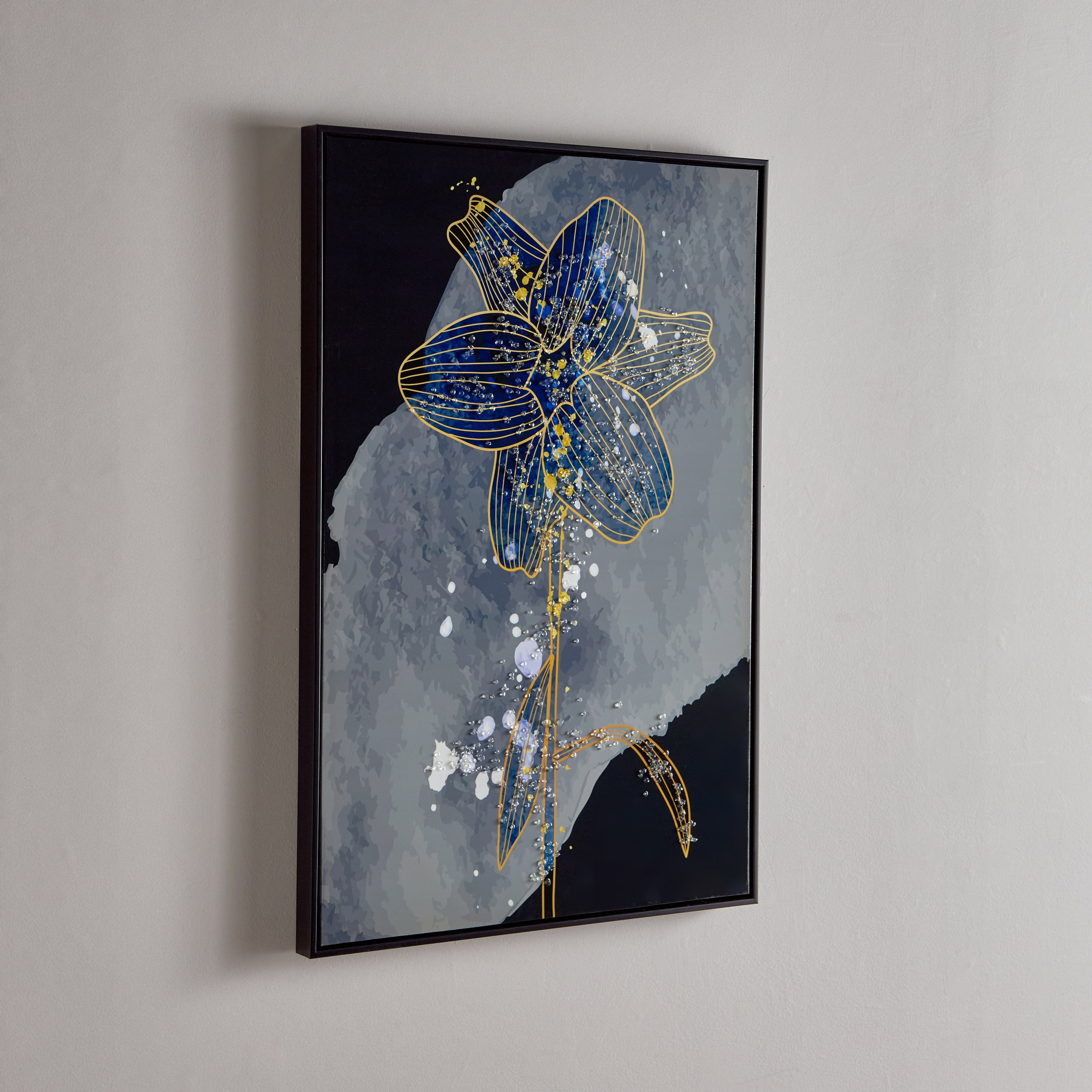 لوحة كانفاس قماشية بإطار من الزهور مع خرز من فيستا - 60x90x38 سم-hbxhomeware-hbxdecorandfurnishings-image-1