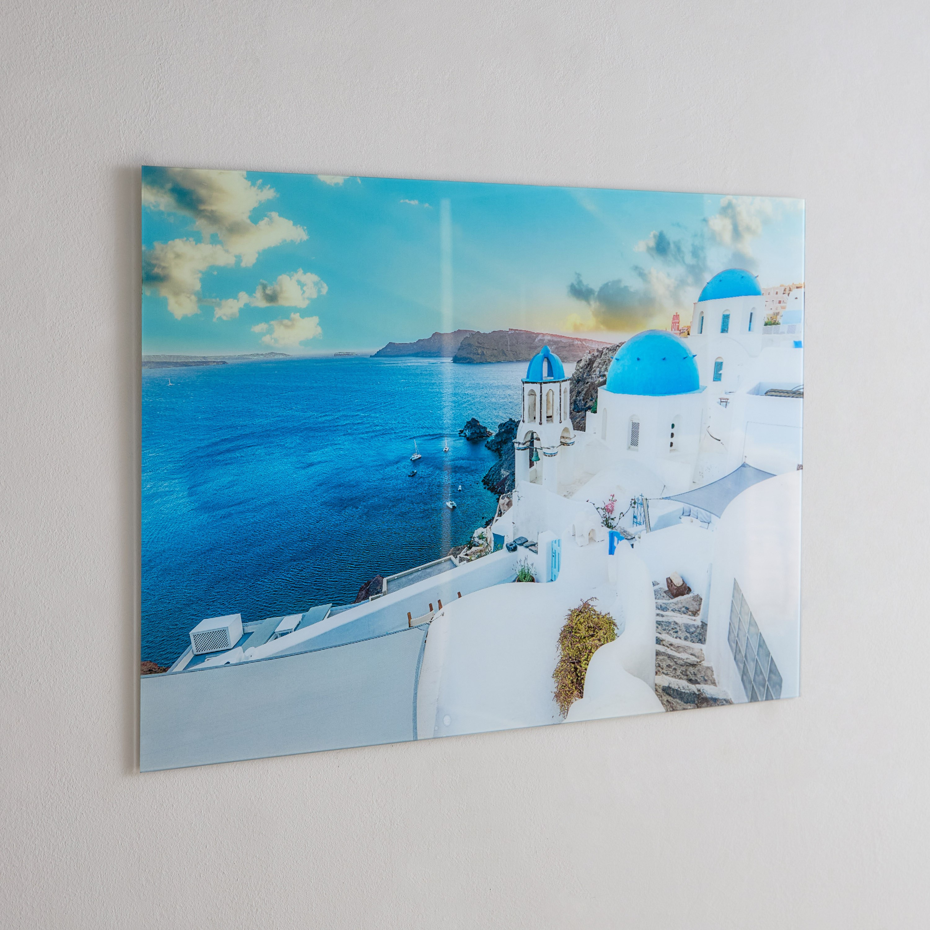 زينة حائط من الزجاج المعالج حراريًا بتصيم شروق الشمس من فيستا - 60x90 سم-hbxhomeware-hbxdecorandfurnishings-image-1