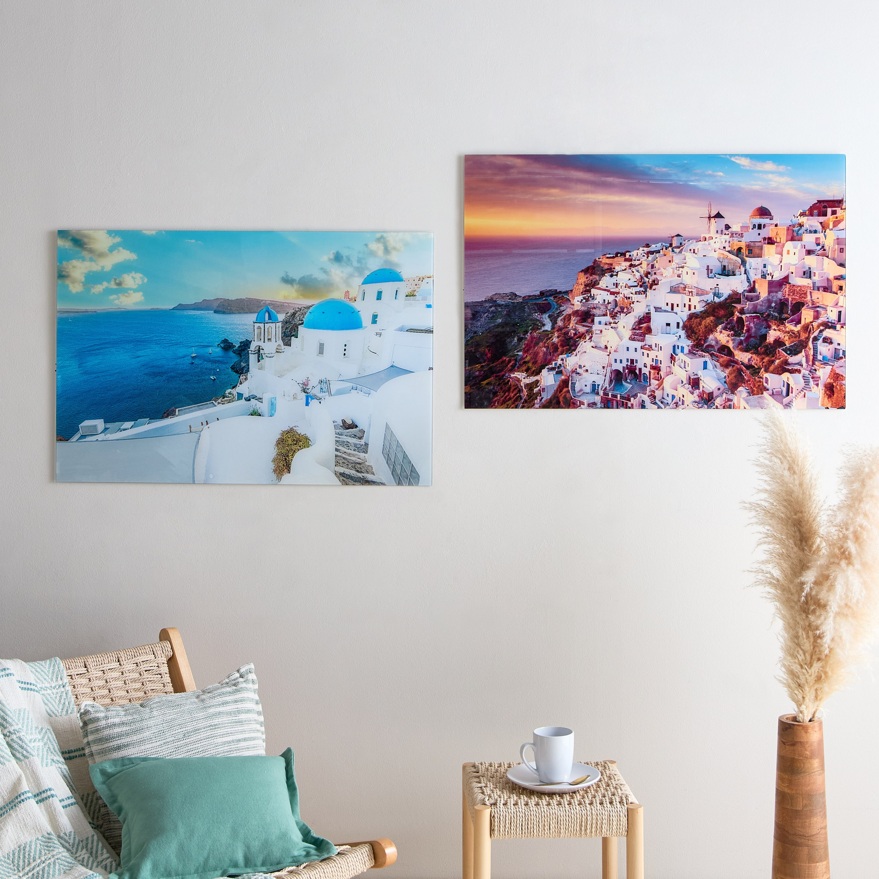 زينة حائط من الزجاج المعالج حراريًا بتصيم شروق الشمس من فيستا - 60x90 سم-hbxhomeware-hbxdecorandfurnishings-image-4